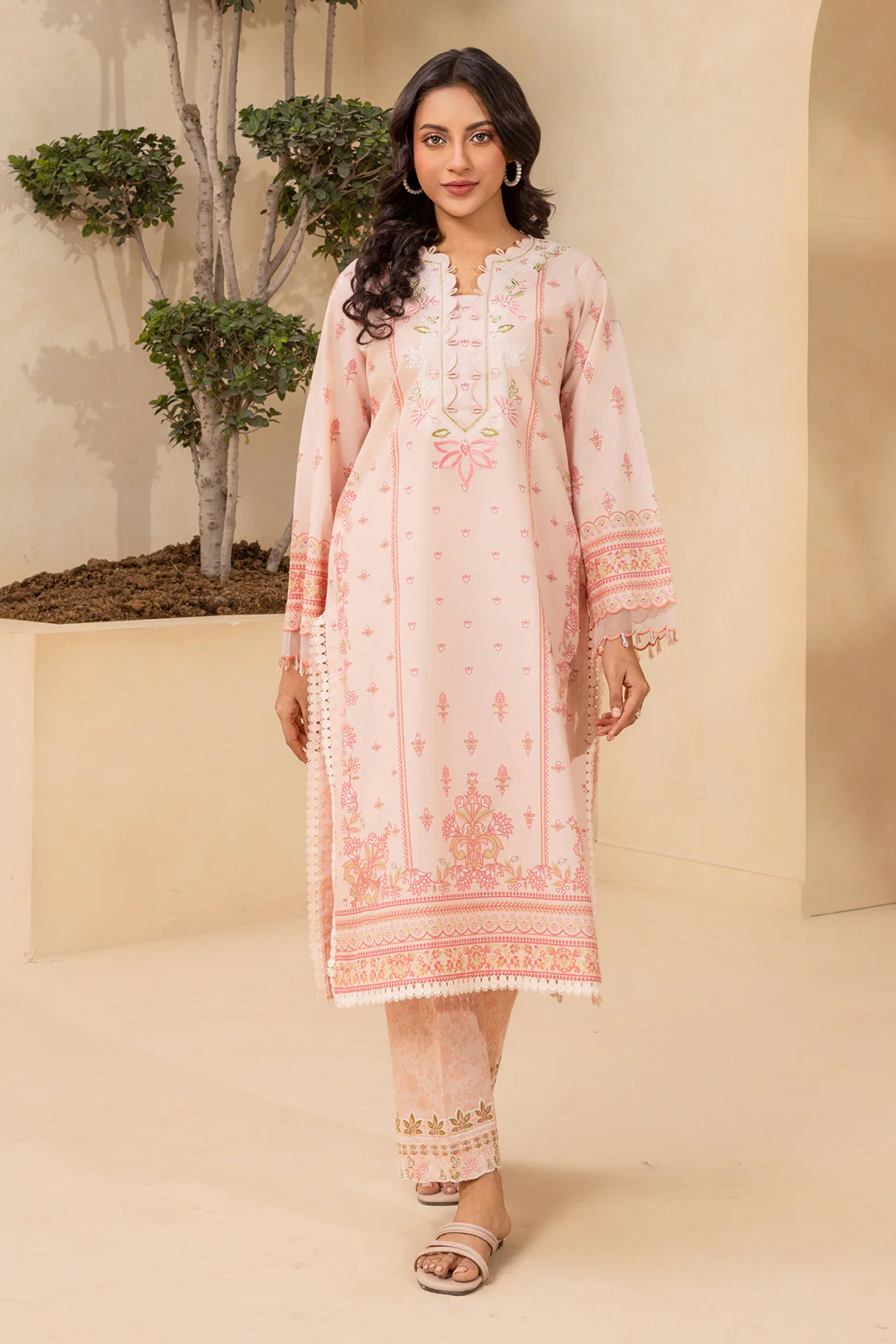 Embroidered Shirt Shalwar - 0674 - Image 3