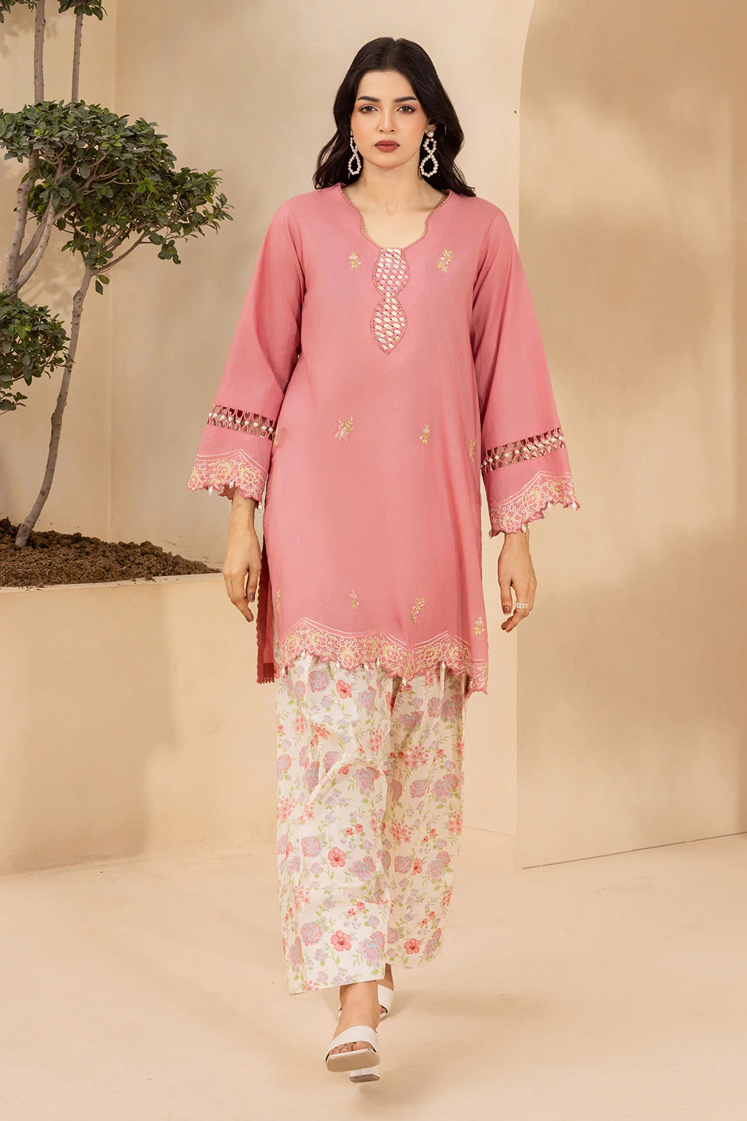 Embroidered Shirt Shalwar - 0742 - Image 4