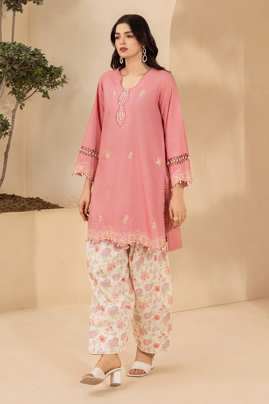 Embroidered Shirt Shalwar - 0742 - Image 5