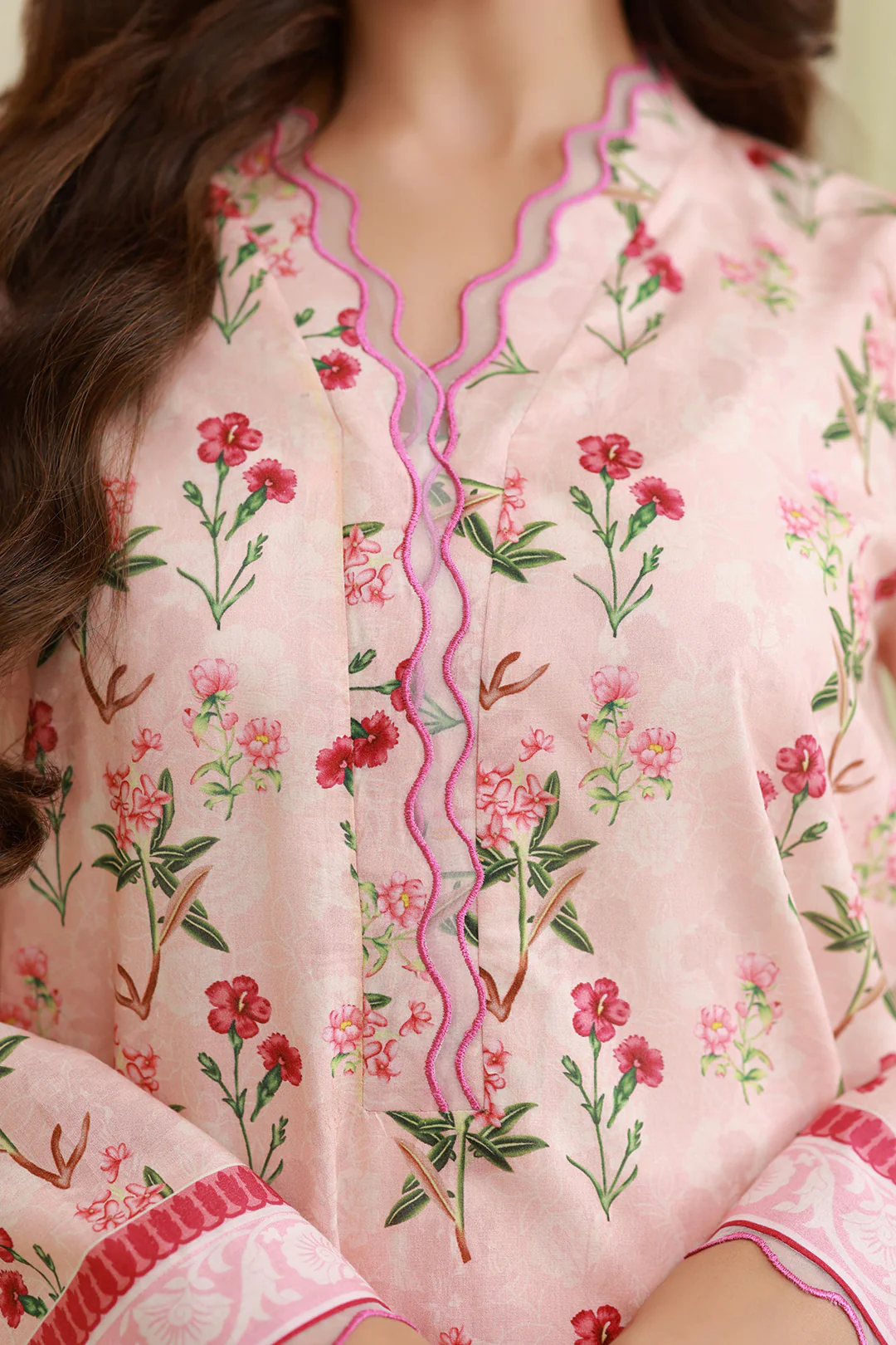 Embroidered Shirt Shalwar - 0744 - Image 7