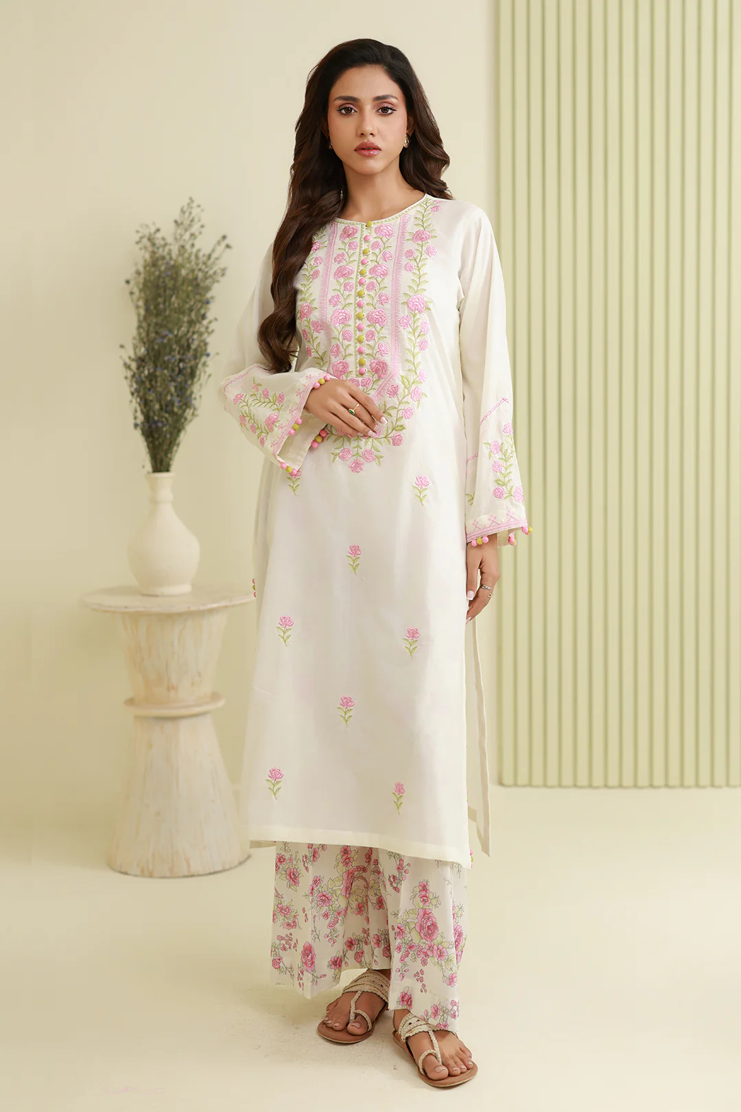 Embroidered Shirt Shalwar - 0810 - Image 2