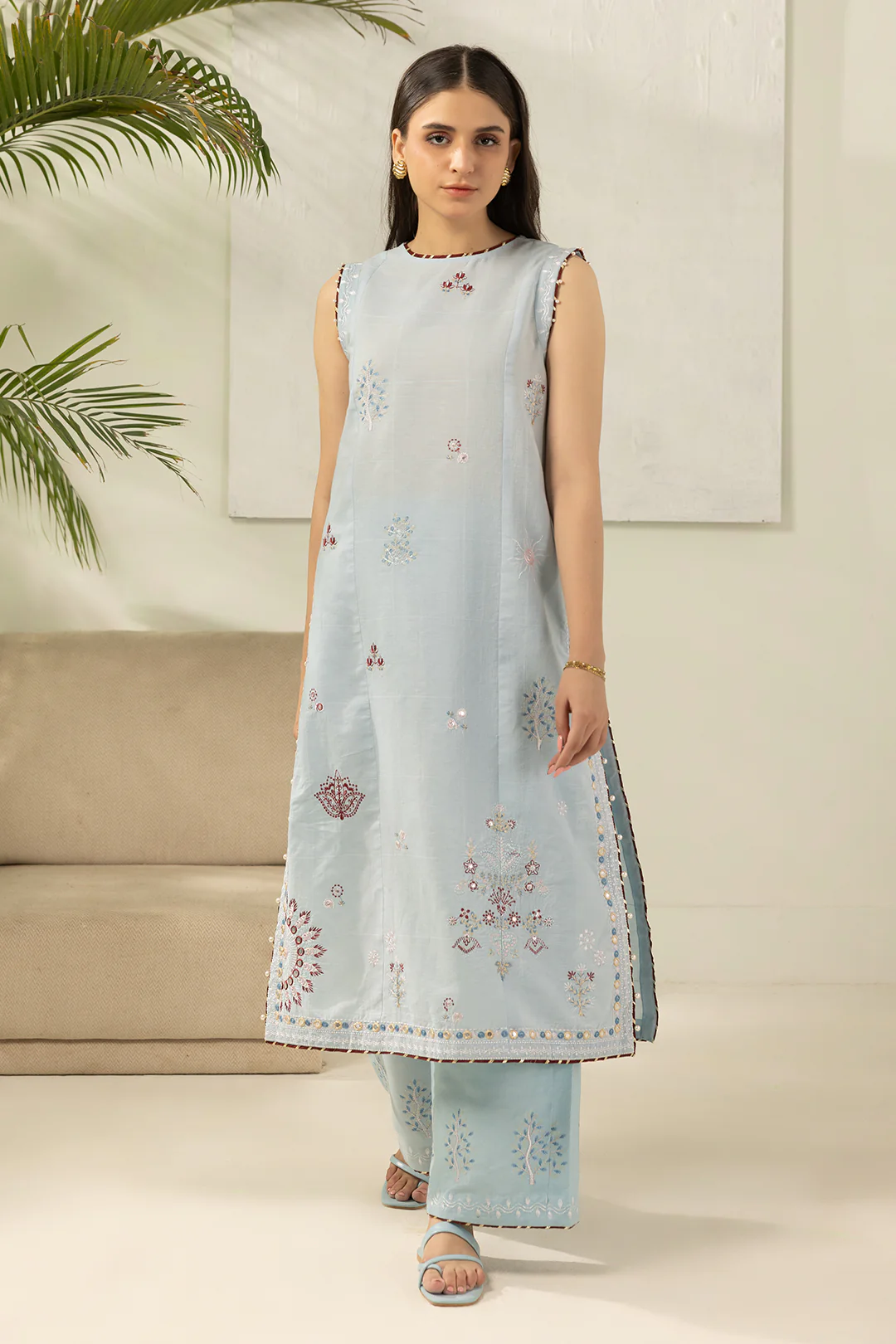 Embroidered Shirt Shalwar - 1182 - Image 3