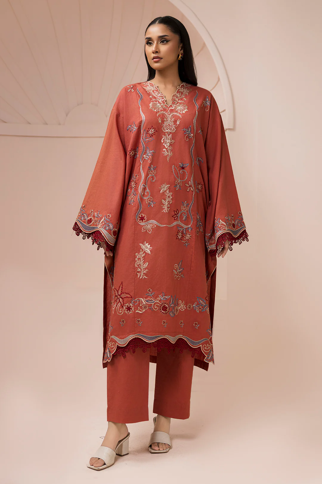 Embroidered Shirt Shalwar - 1186 - Image 2