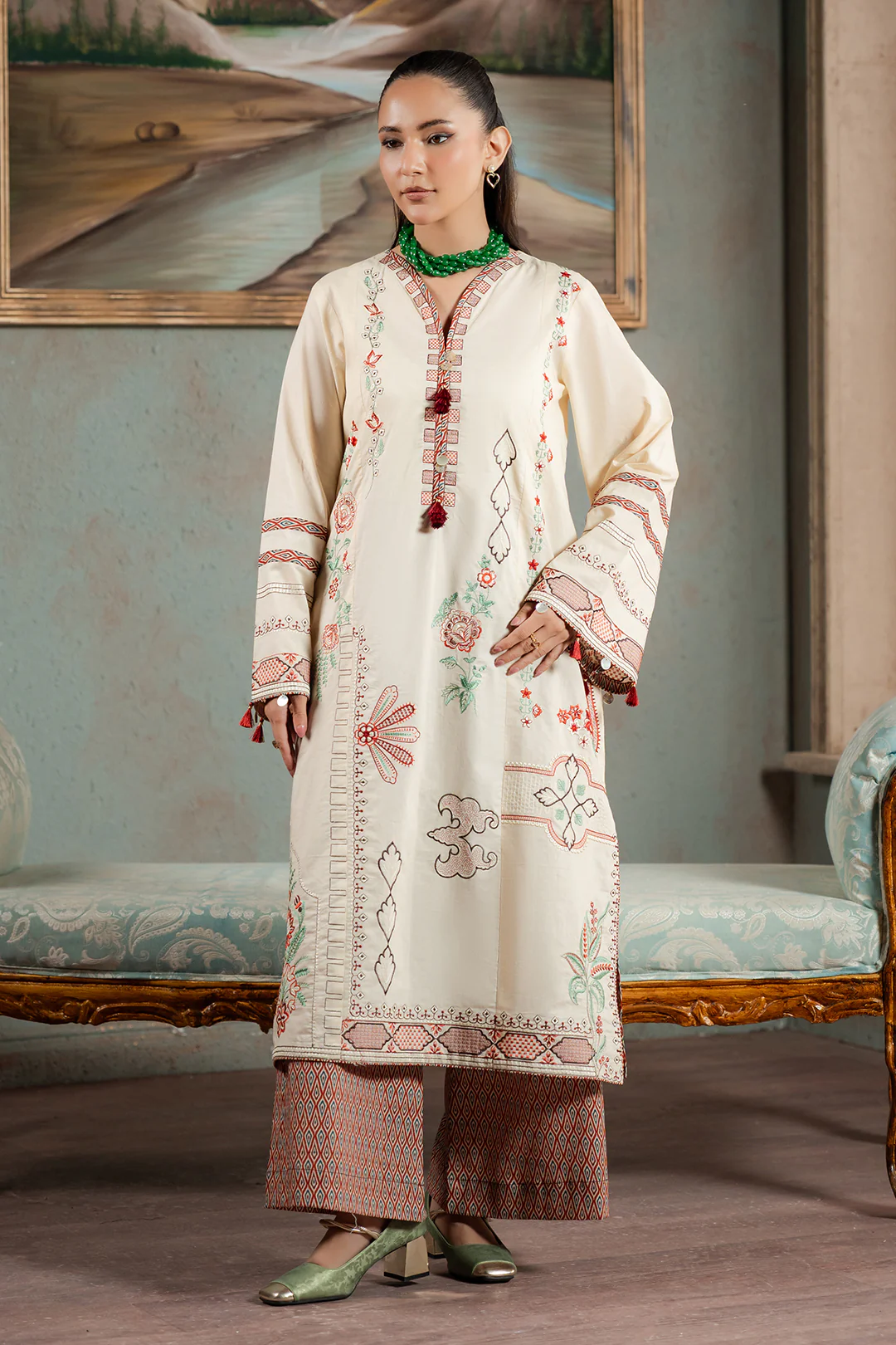 Embroidered Shirt Shalwar - 1189 - Image 2