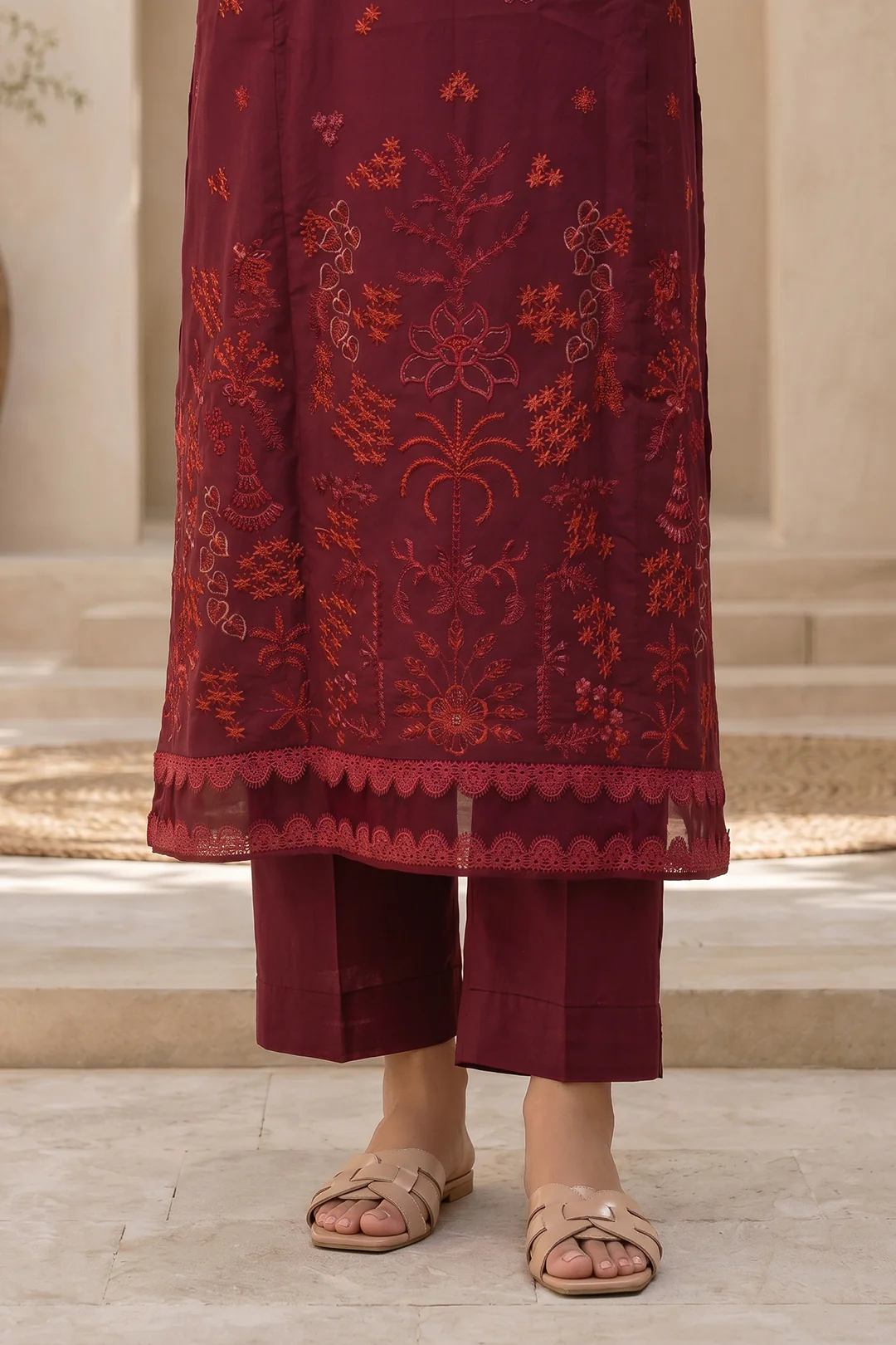 Embroidered Shirt Shalwar - 1195 - Image 4