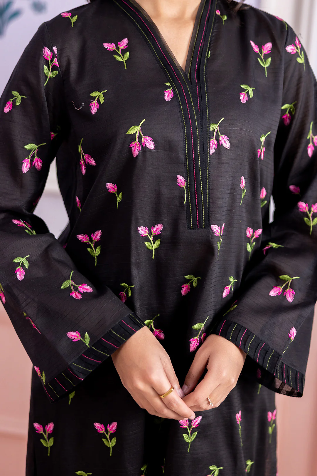 Embroidered Shirt Shalwar - 1207 - Image 5
