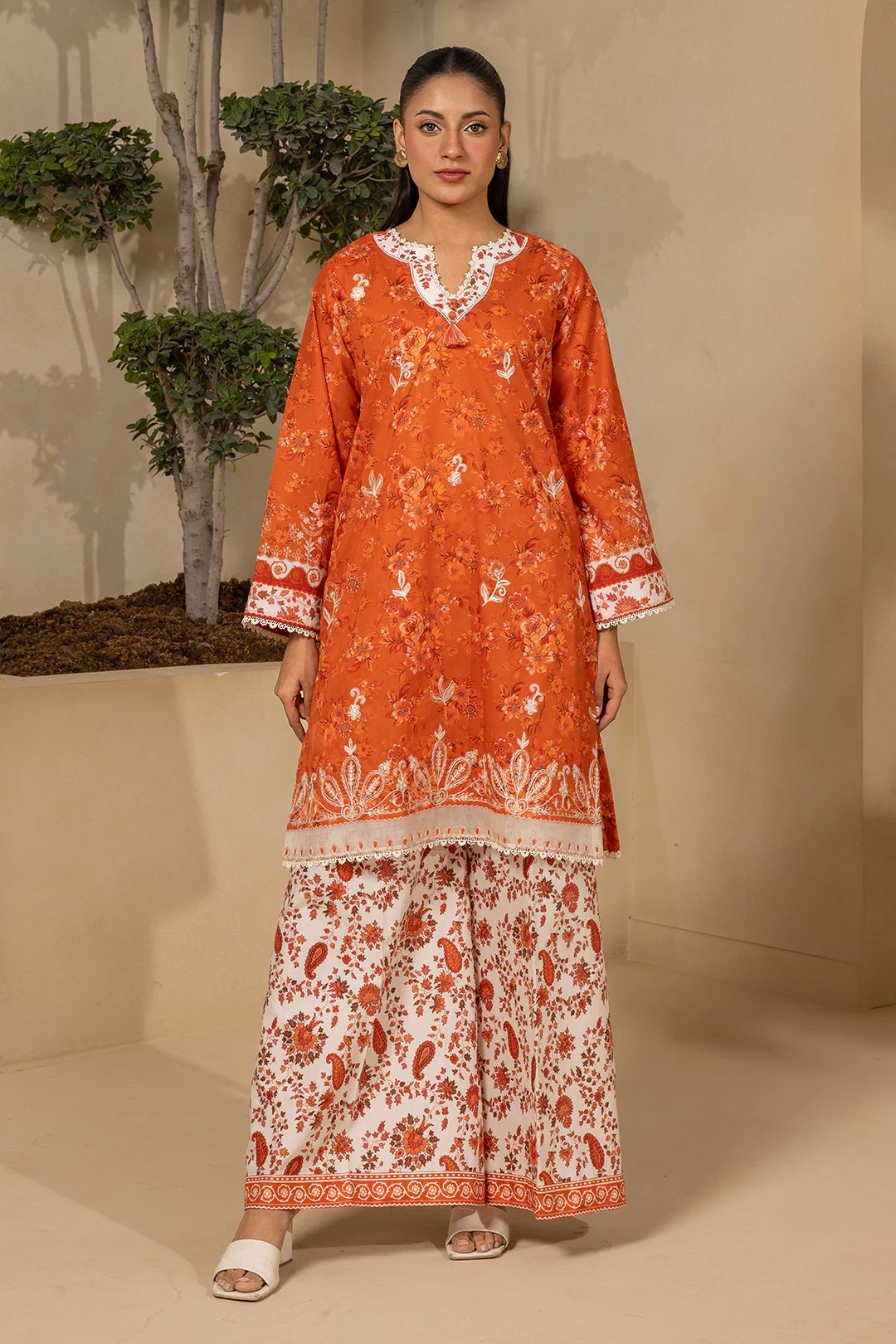 Embroidered Shirt Shalwar - 1210 - Image 3