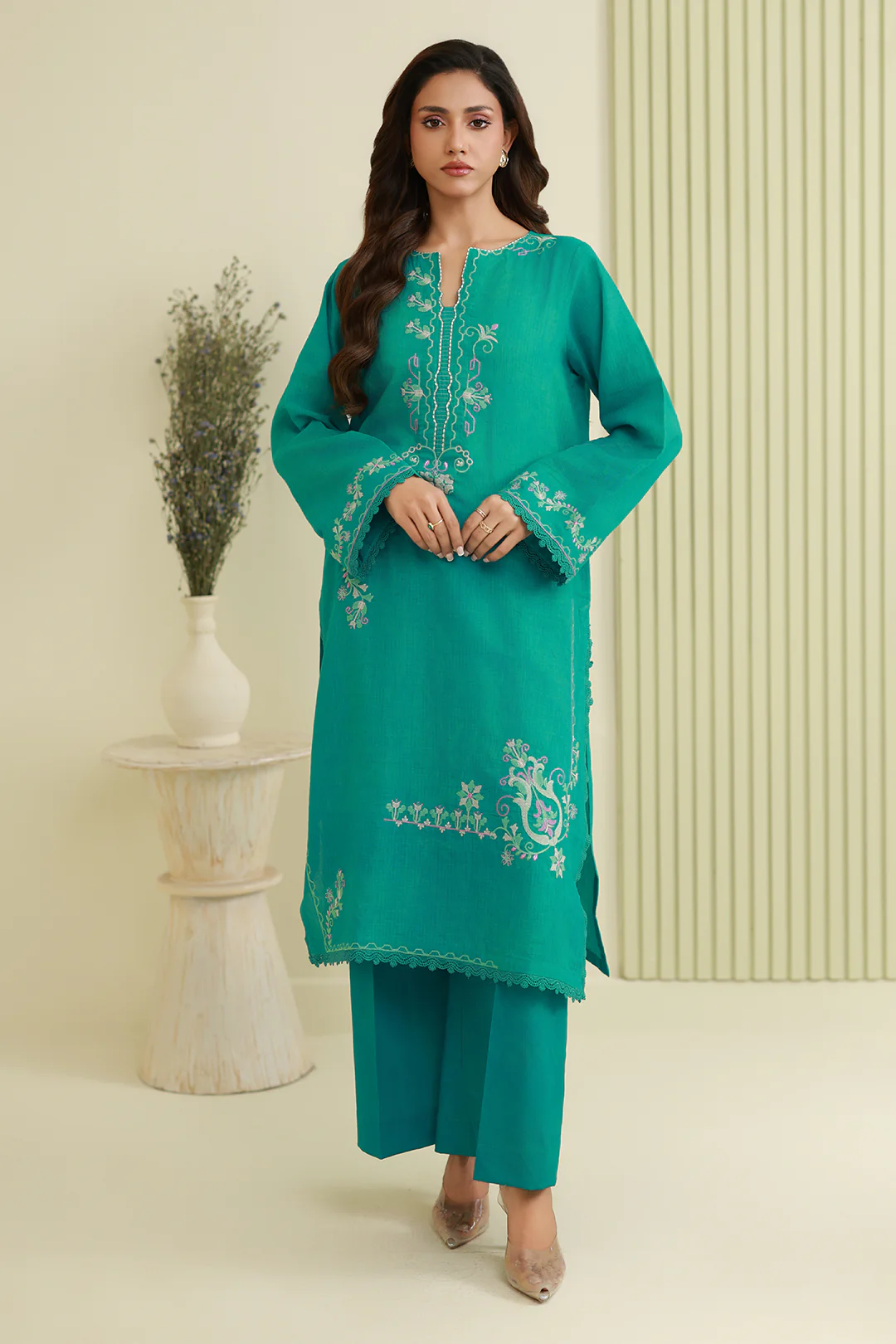 Embroidered Shirt Shalwar - 1214 - Image 3