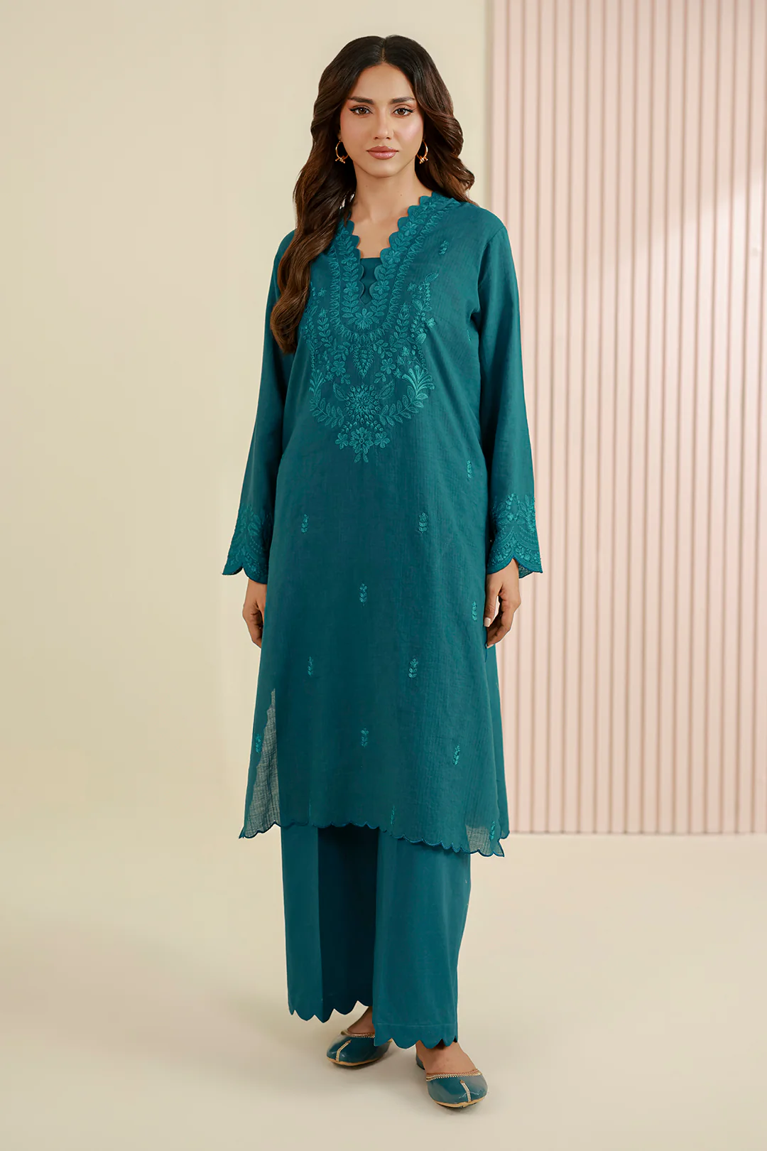 Embroidered Shirt Shalwar - 1220 - Image 2