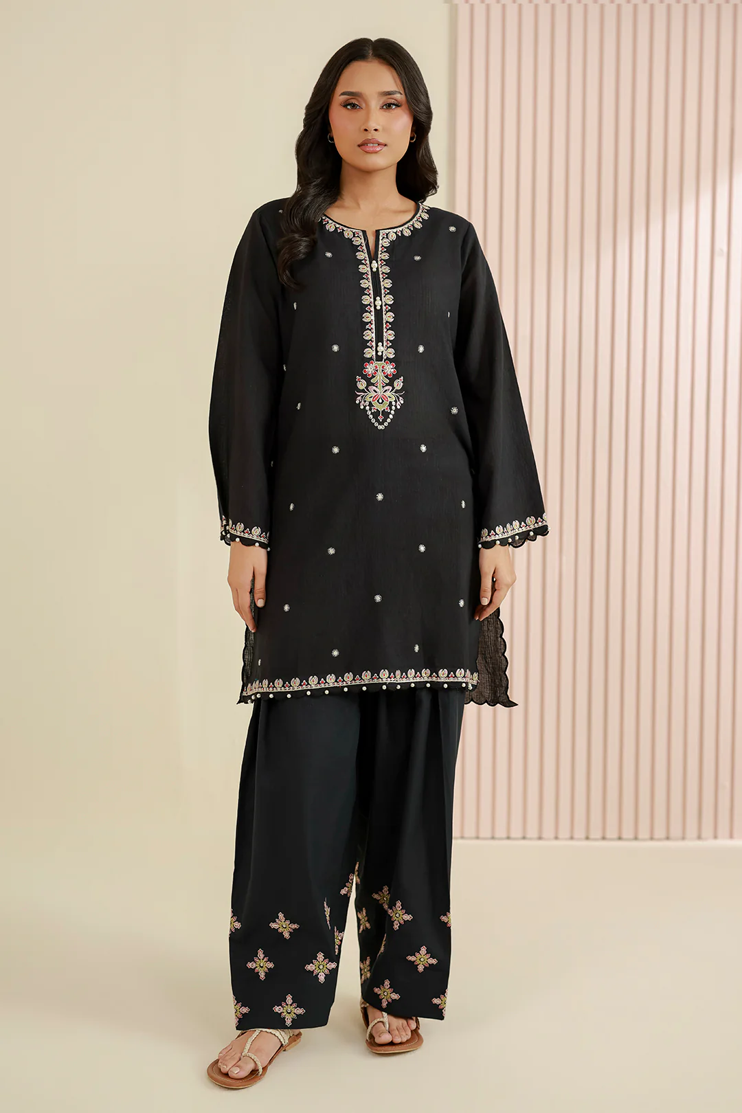 Embroidered Shirt Shalwar - 1222 - Image 2
