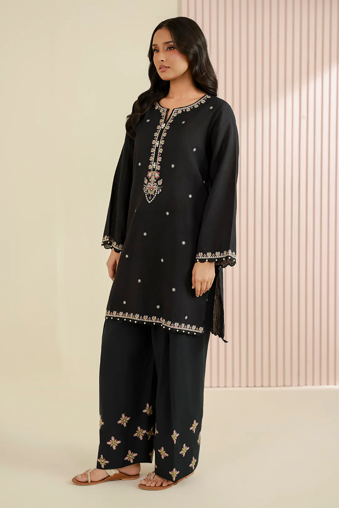 Embroidered Shirt Shalwar - 1222 - Image 3