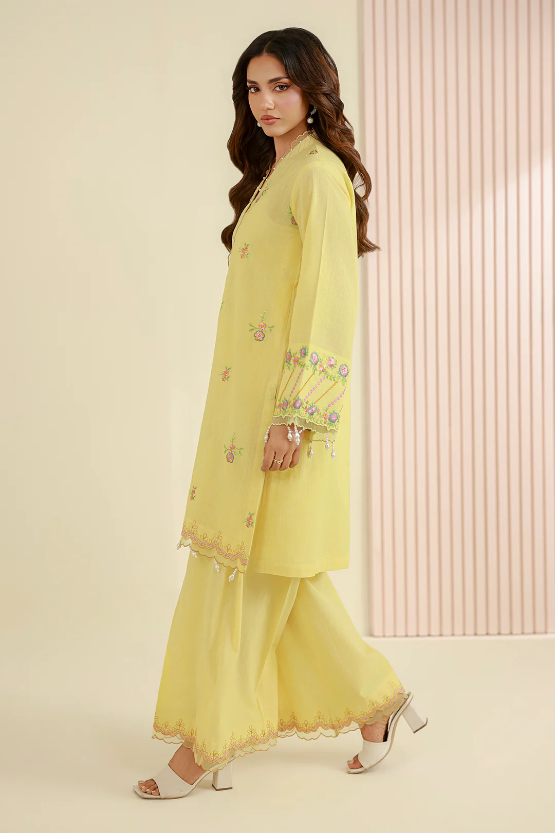 Embroidered Shirt Shalwar - 1224 - Image 7