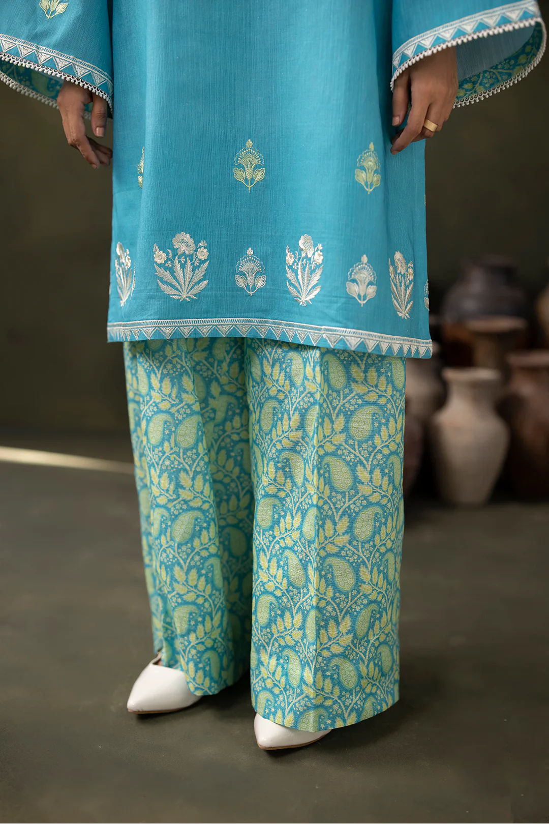Embroidered Shirt Shalwar - 0177 - Image 4