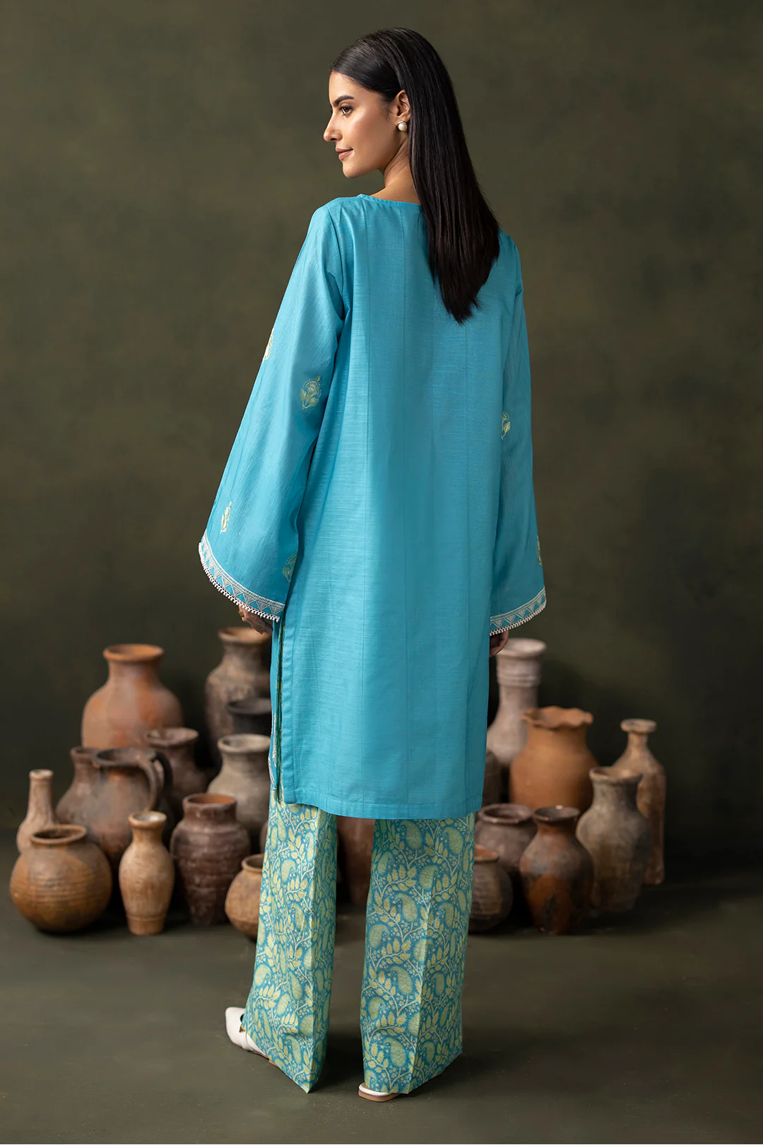 Embroidered Shirt Shalwar - 0177 - Image 5
