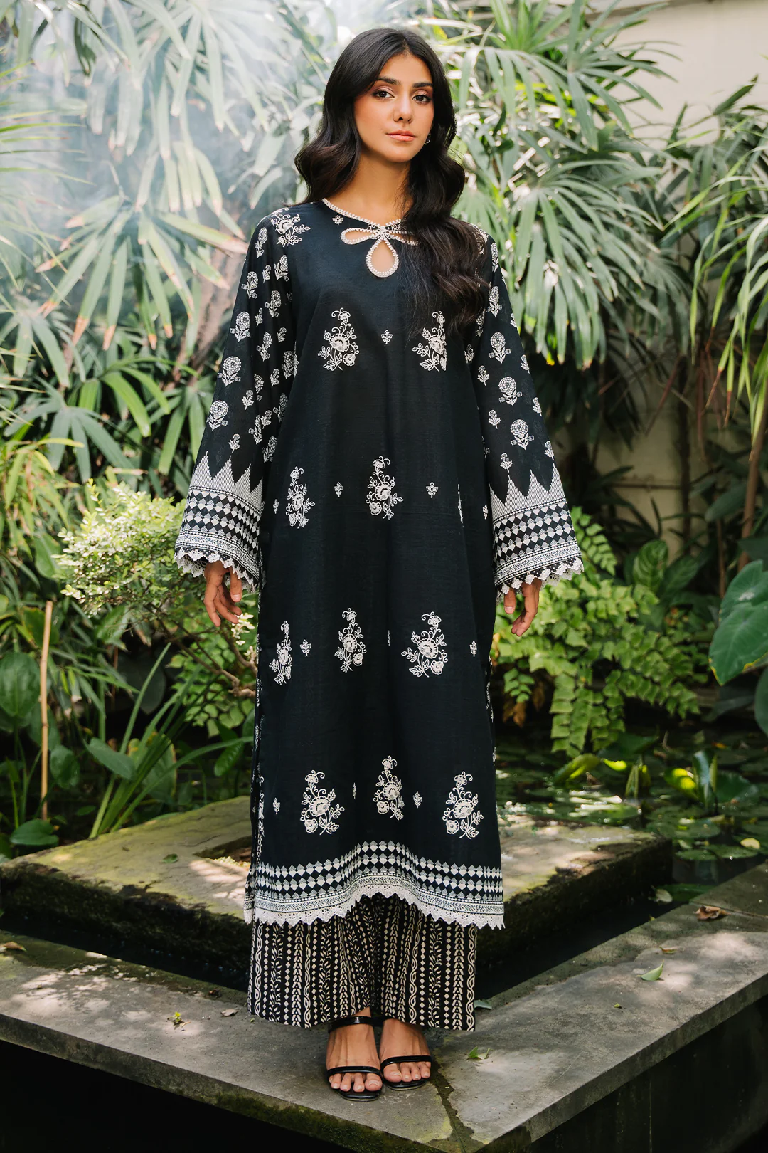Embroidered Shirt Shalwar - 0268 - Image 2