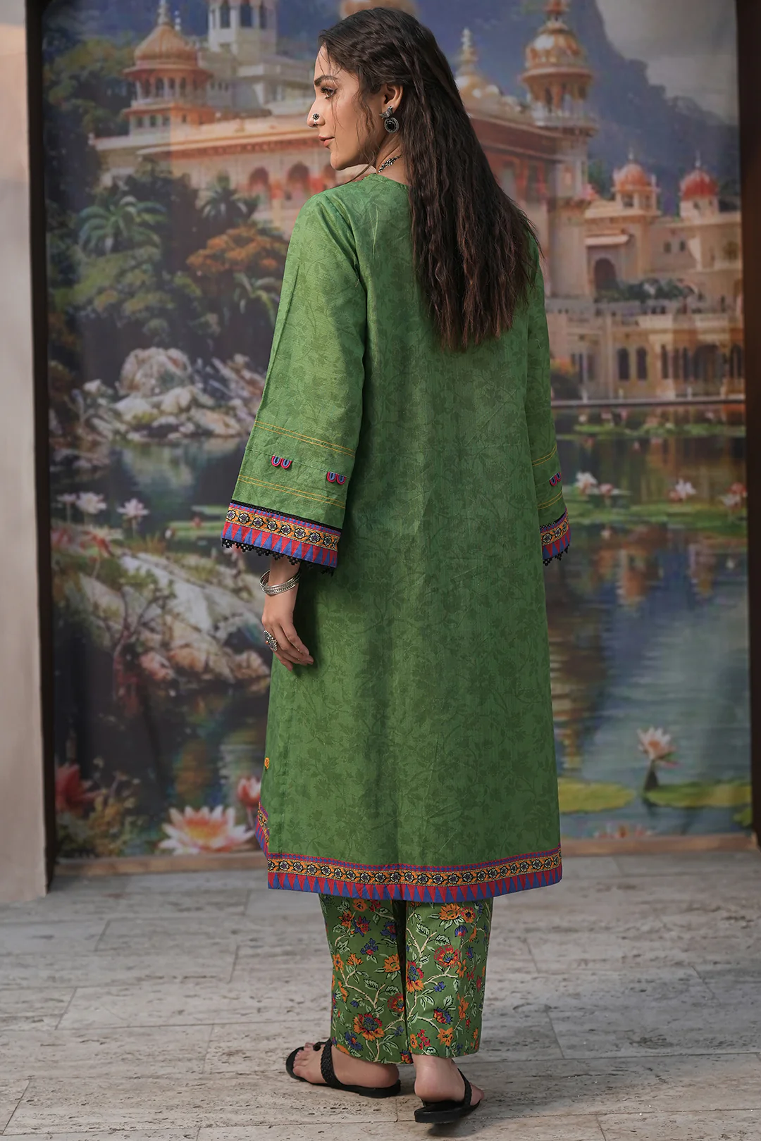 Embroidered Shirt Shalwar - 0440 - Image 4