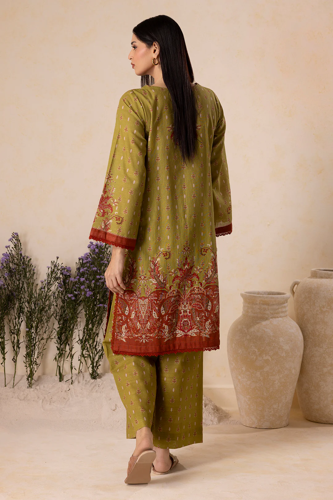 Embroidered Shirt Shalwar - 0130 - Image 10