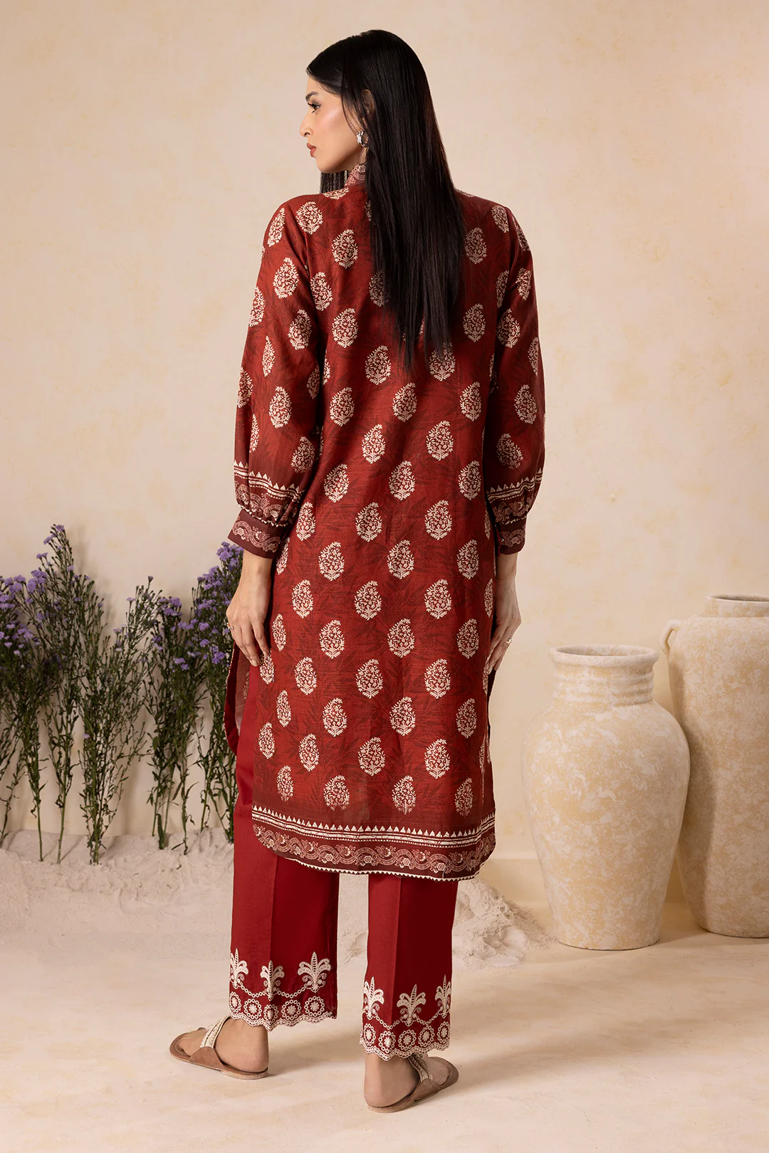 Embroidered Shirt Shalwar - 0131 - Image 12