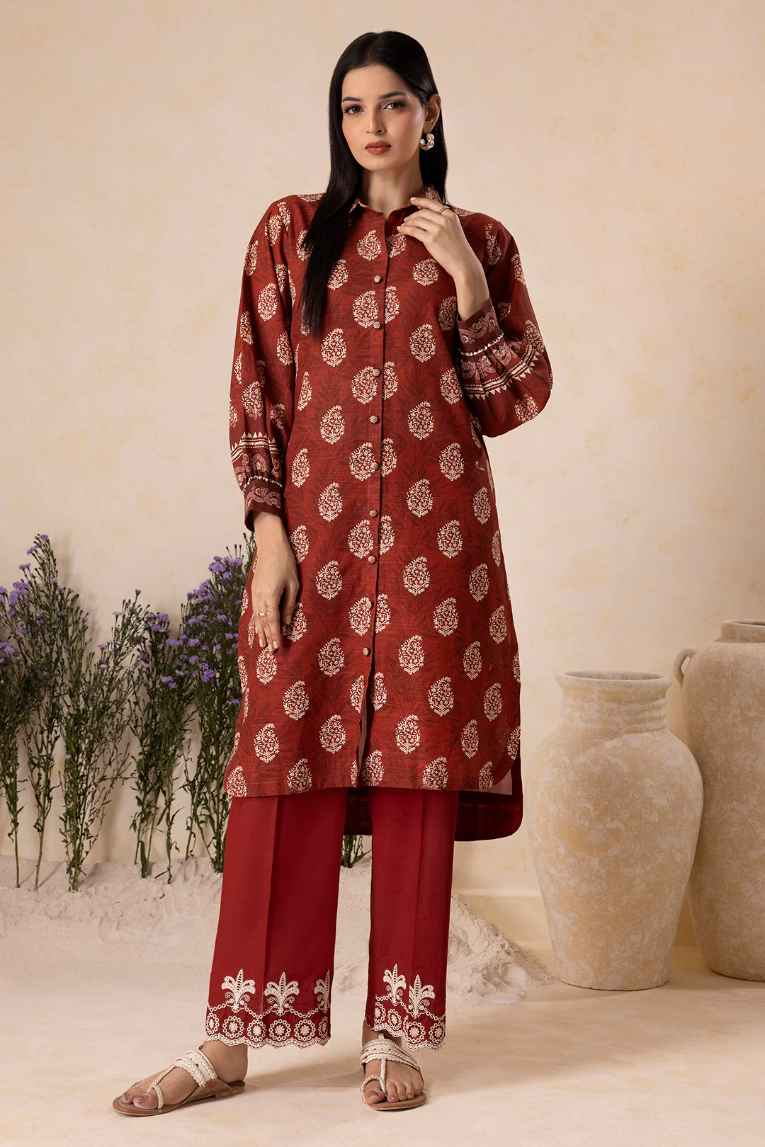 Embroidered Shirt Shalwar - 0131 - Image 2
