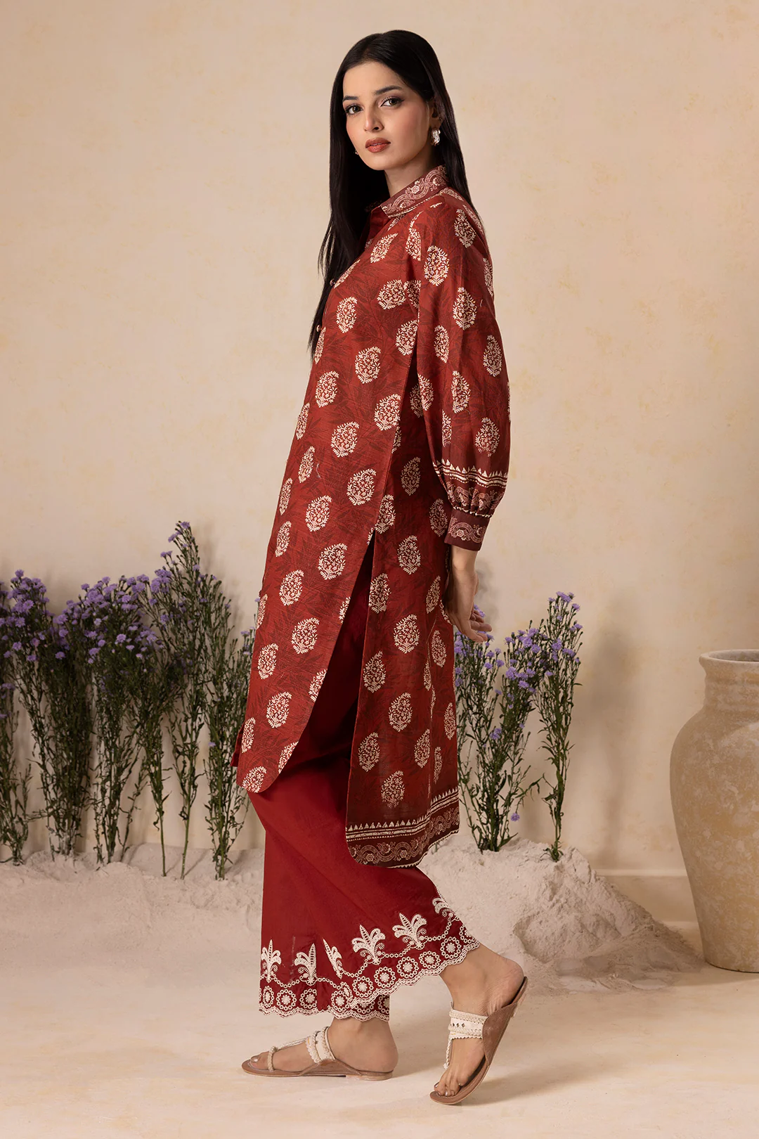 Embroidered Shirt Shalwar - 0131 - Image 5