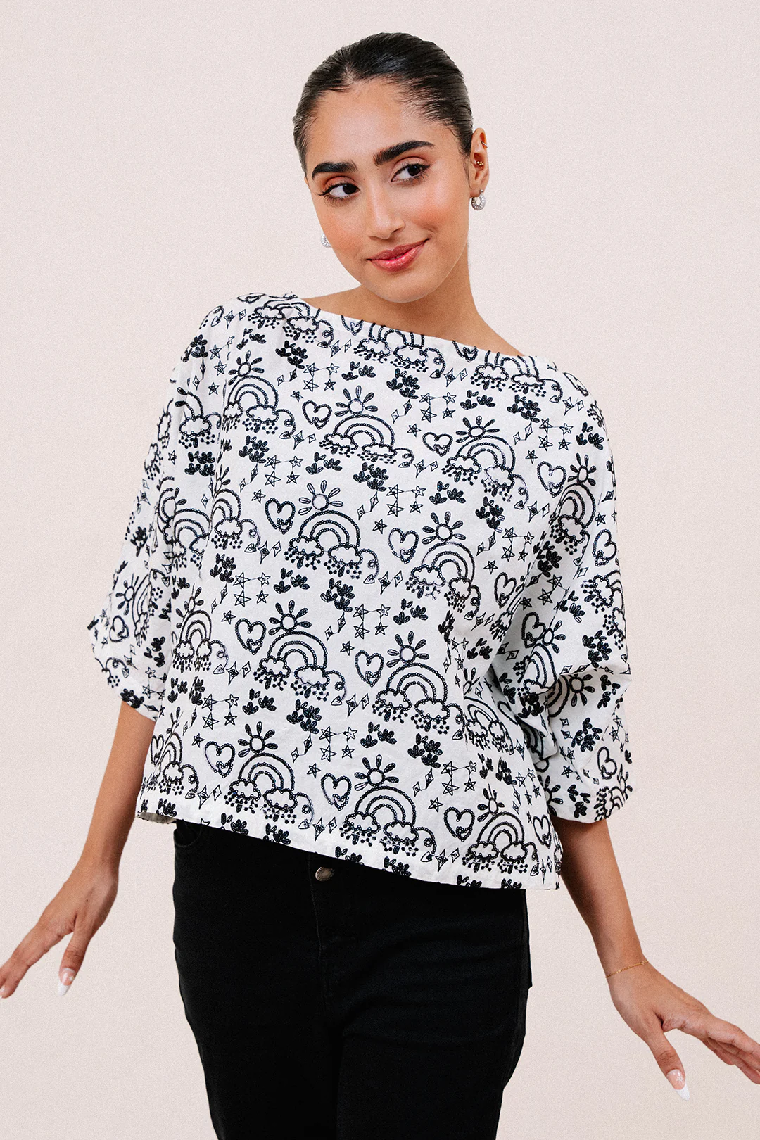 Embroidered Shirt - 1098 - Image 3