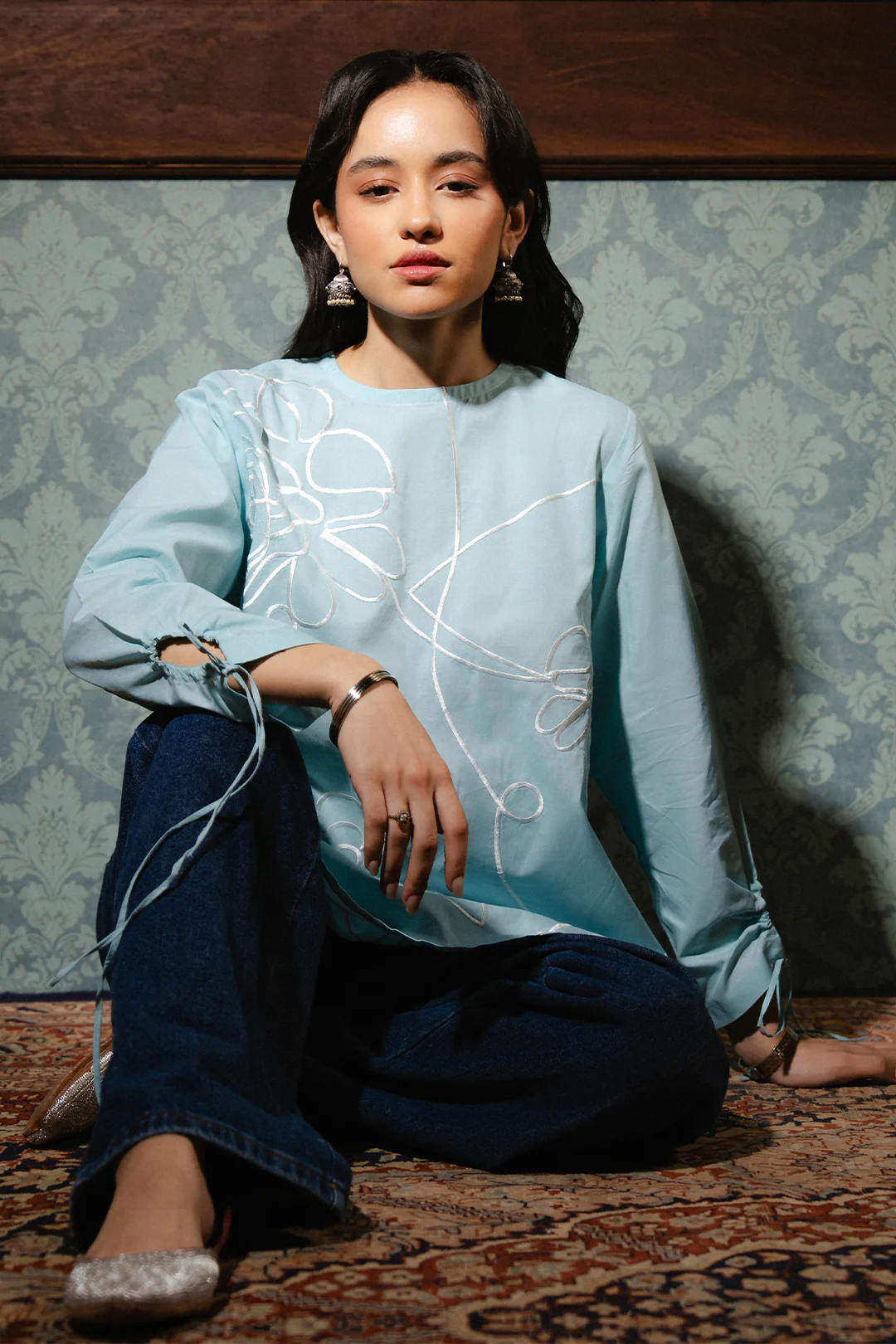 Embroidered Shirt - 1105 - Image 2