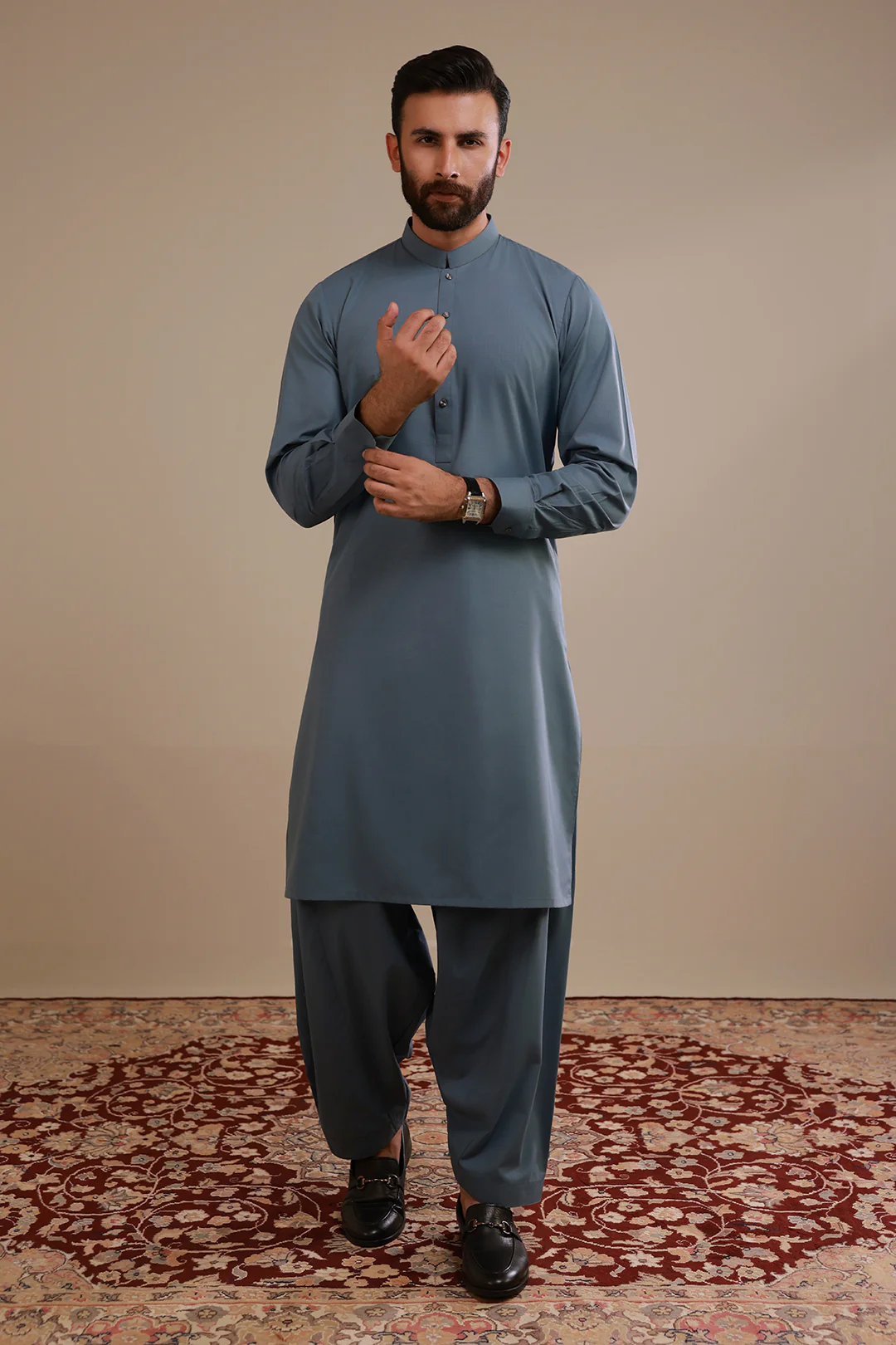 Slub Textured Shalwar Kameez - 2612 - Image 4