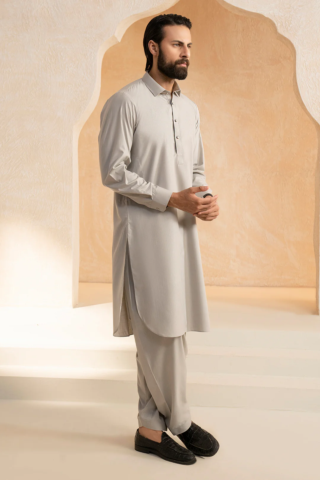 Slub Textured Shalwar Kameez - 9004 - Image 5