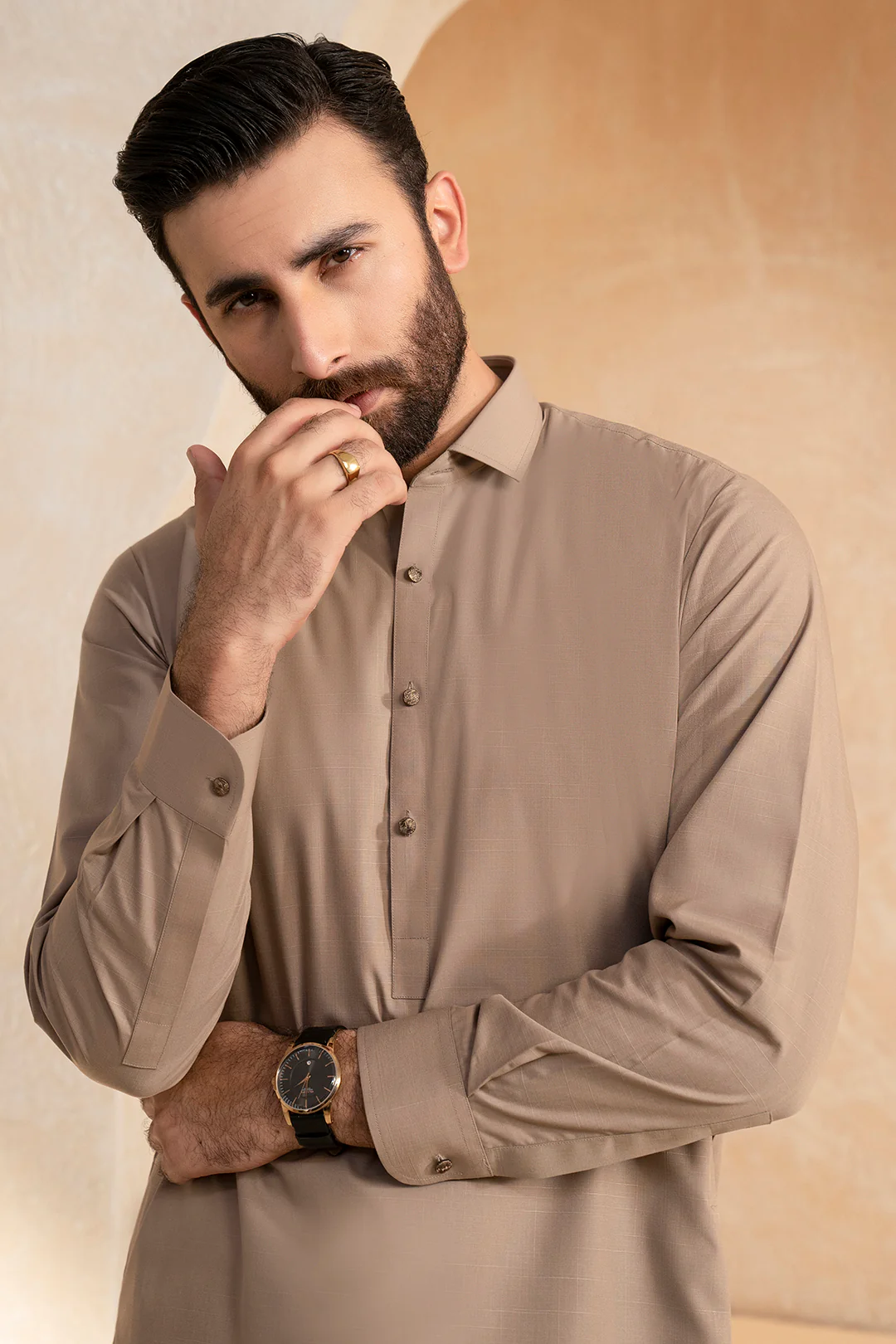 Slub Textured Shalwar Kameez - 9010 - Image 6