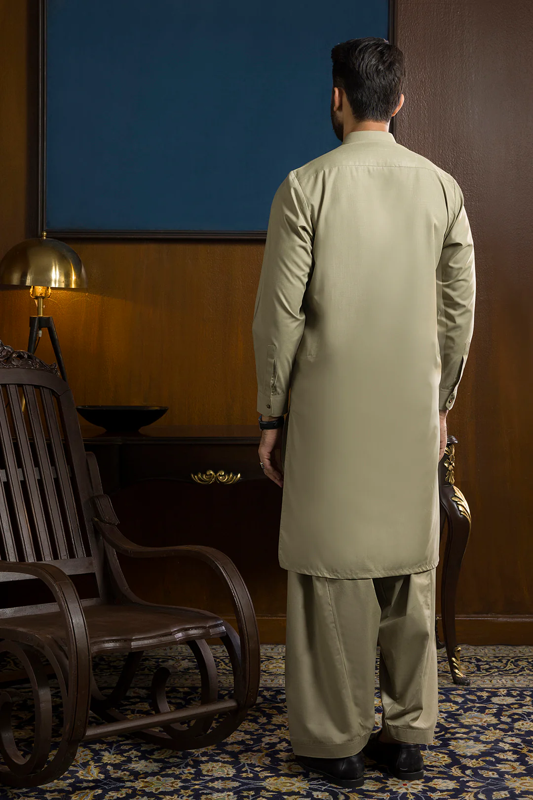 Slub Textured Shalwar Kameez - 9107 - Image 8