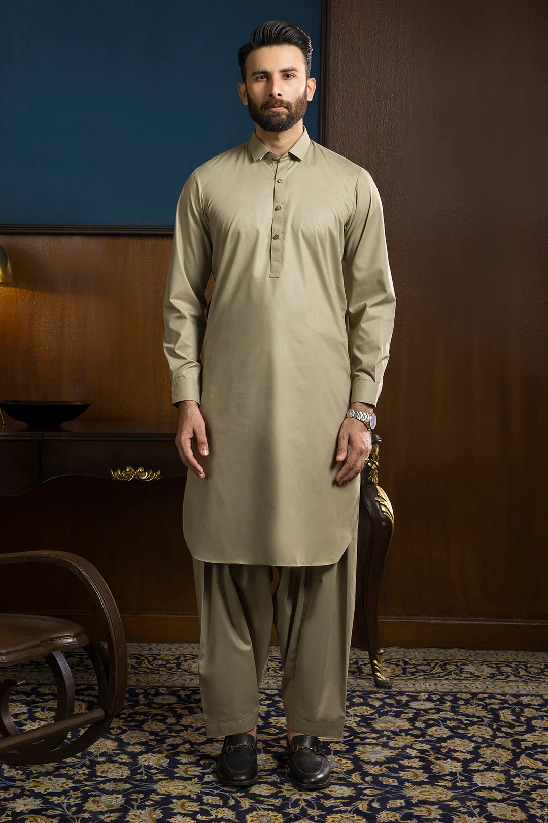 Slub Textured Shalwar Kameez - 9118 - Image 3