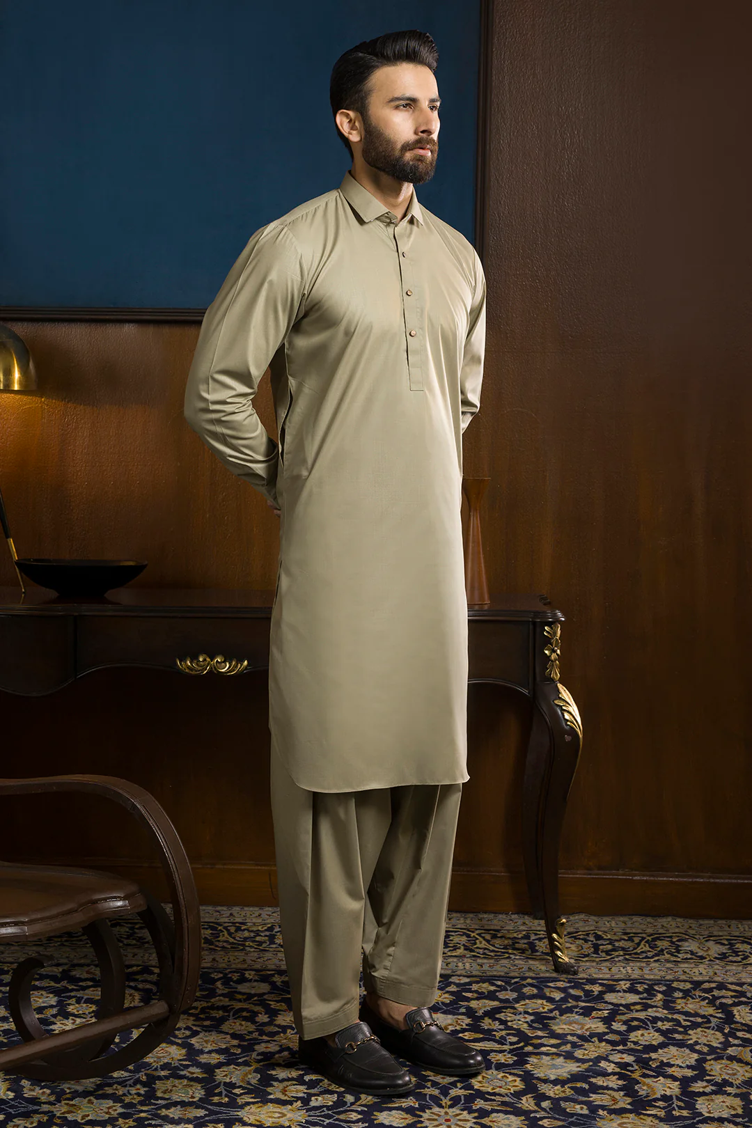 Slub Textured Shalwar Kameez - 9118 - Image 5