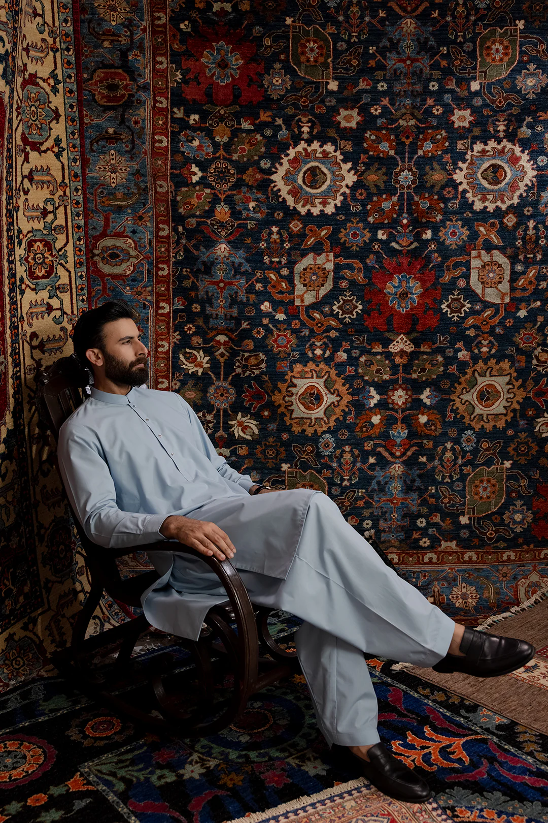 Slub Textured Shalwar Kameez - 6002 - Image 7