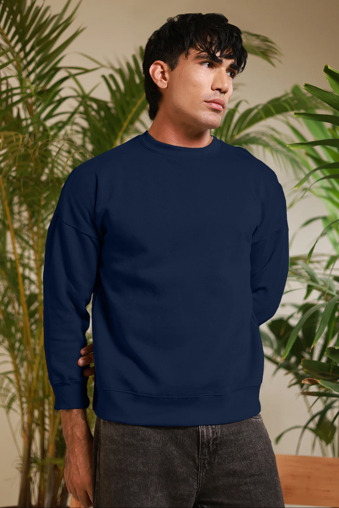 Basic Oversized Sweat Shirt - 5001 - Image 17