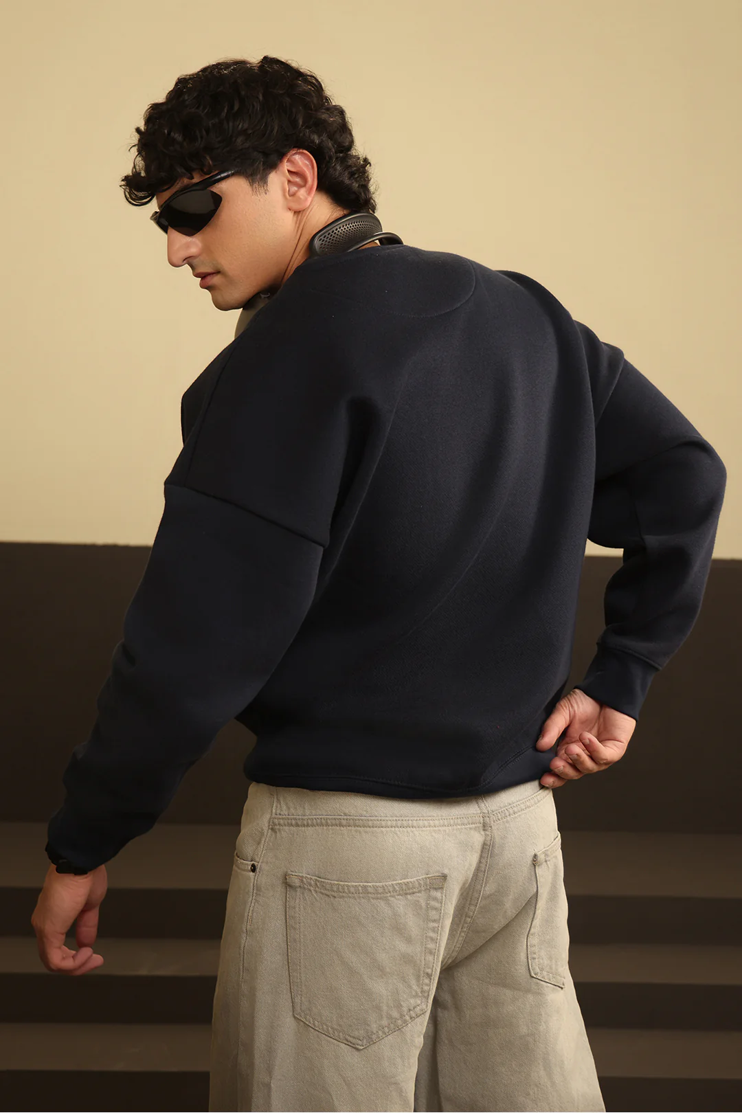 Basic Oversized Sweat Shirt - 5001 - Image 4