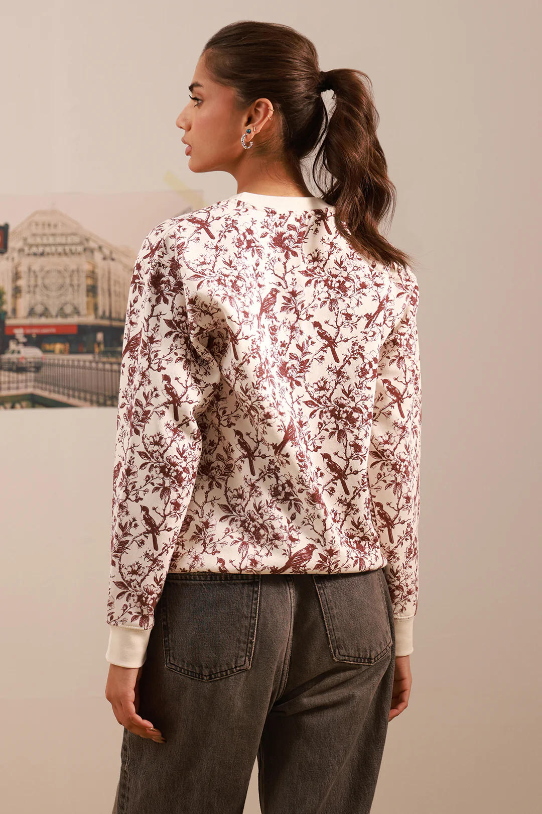 Graphic Sweat Shirt - 4008 - Image 6