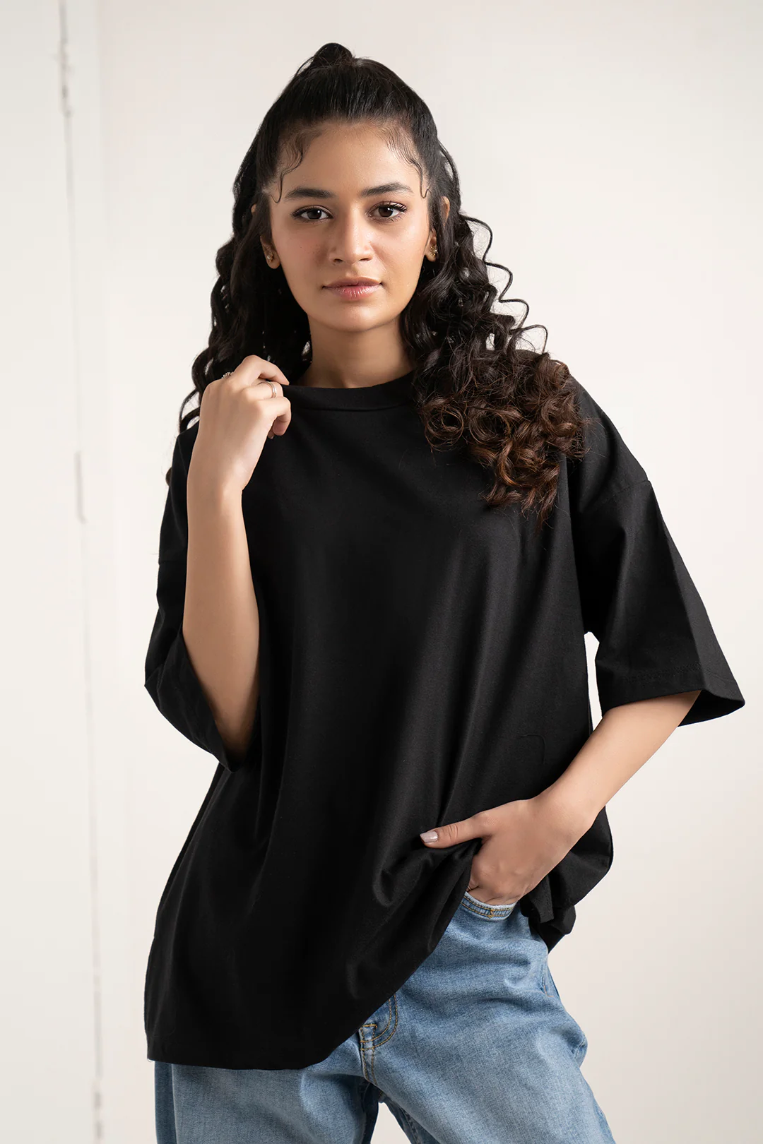 Oversized Basic T-Shirt - 5016 - Image 5