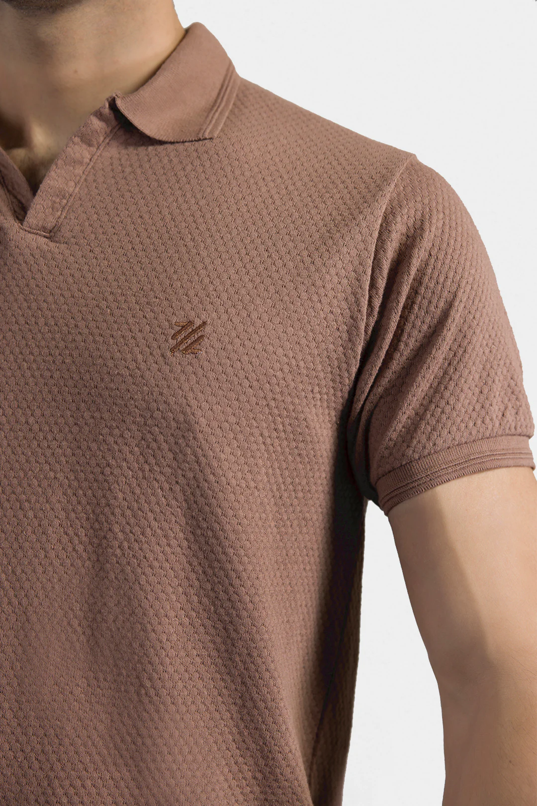 Textured Johnny Collar Polo - 5004 - Image 13