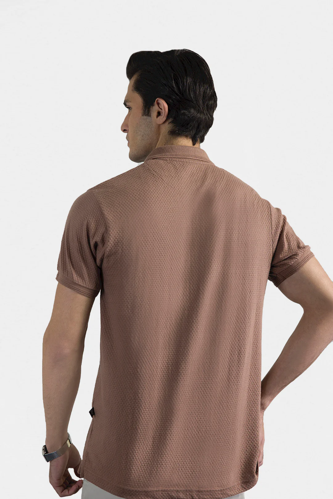 Textured Johnny Collar Polo - 5004 - Image 16