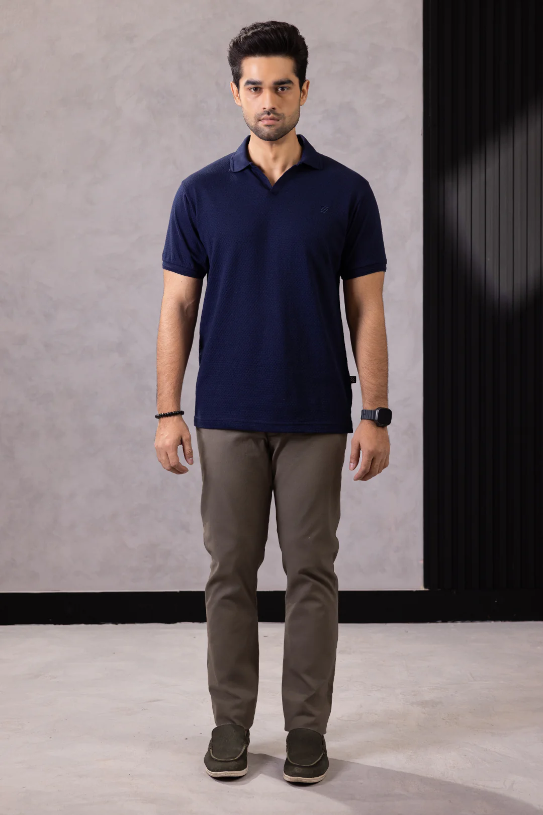 Textured Johnny Collar Polo - 5004 - Image 20