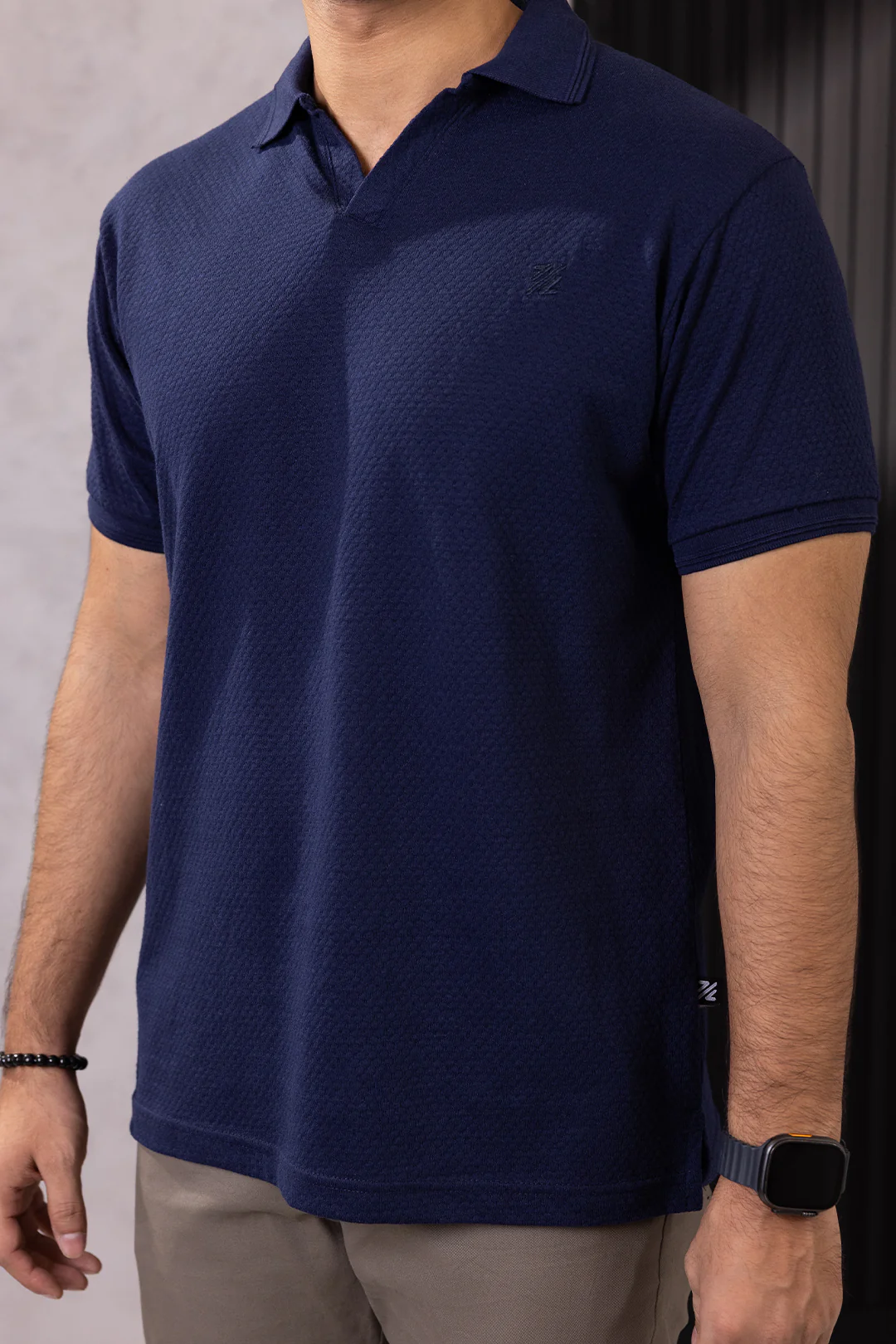 Textured Johnny Collar Polo - 5004 - Image 21