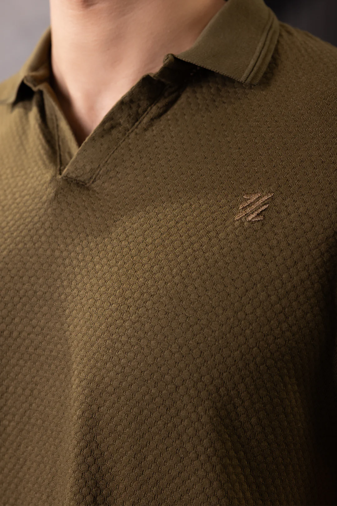 Textured Johnny Collar Polo - 5004 - Image 29
