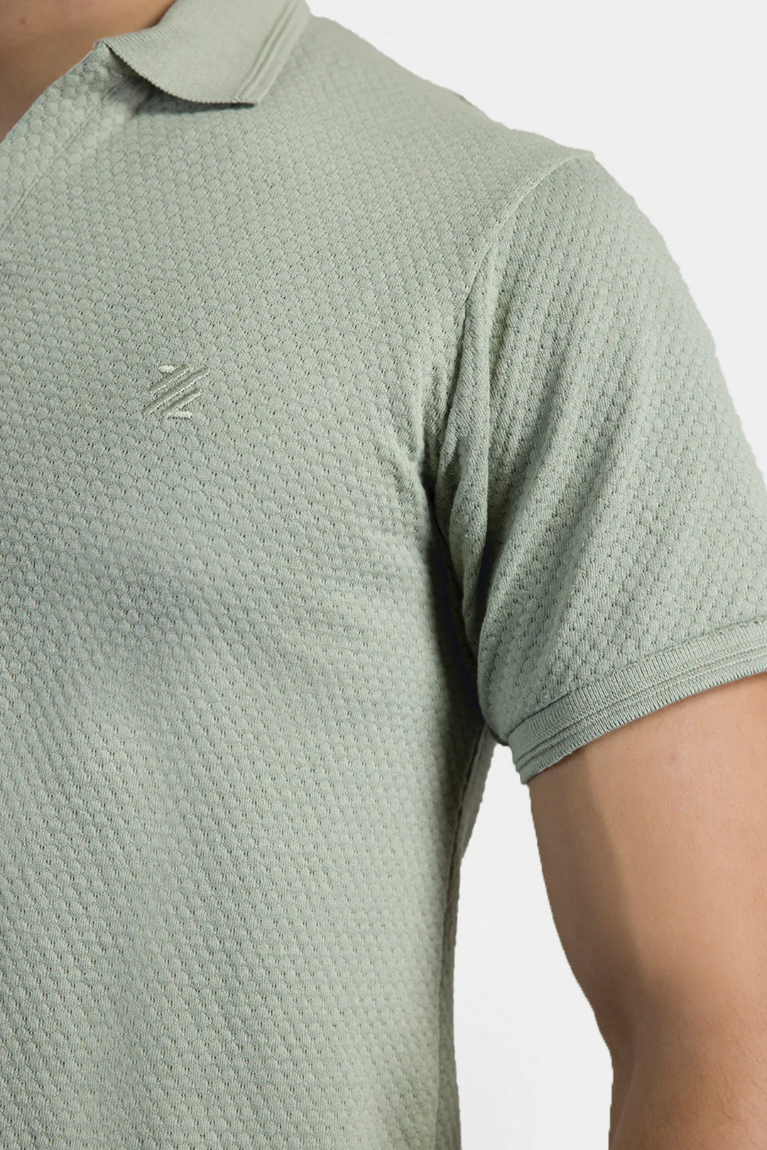 Textured Johnny Collar Polo - 5004 - Image 37