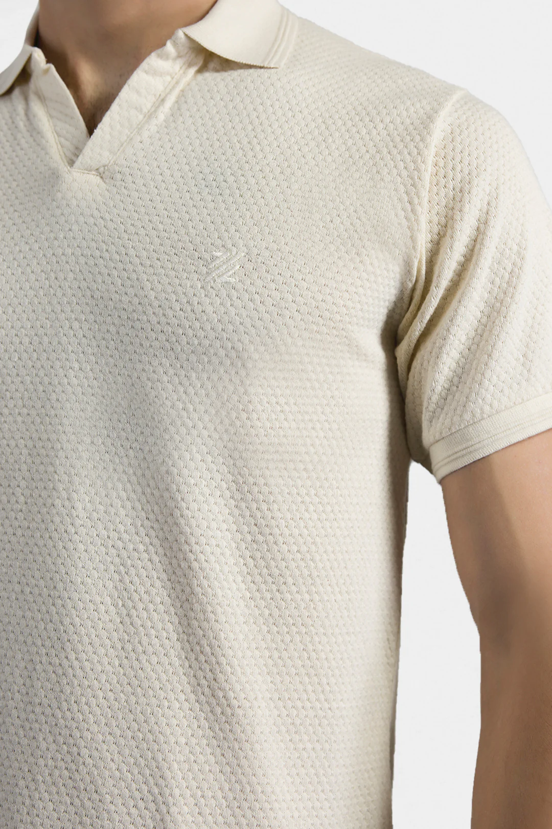 Textured Johnny Collar Polo - 5004 - Image 43