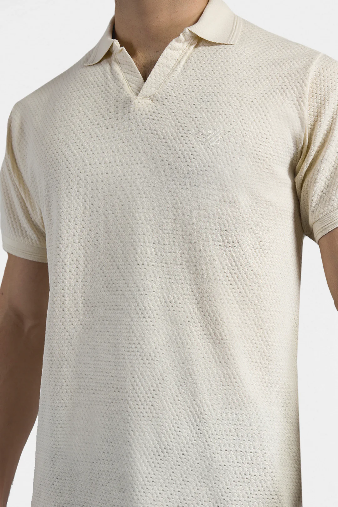 Textured Johnny Collar Polo - 5004 - Image 44