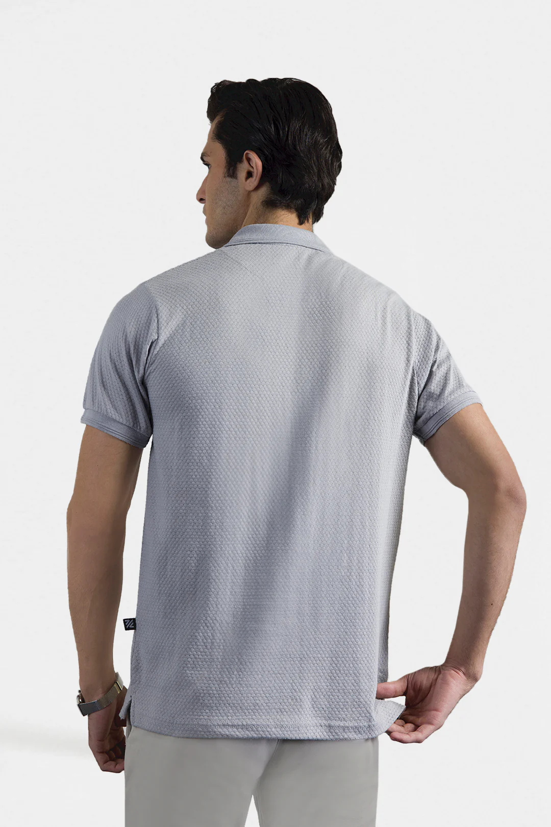 Textured Johnny Collar Polo - 5004 - Image 58