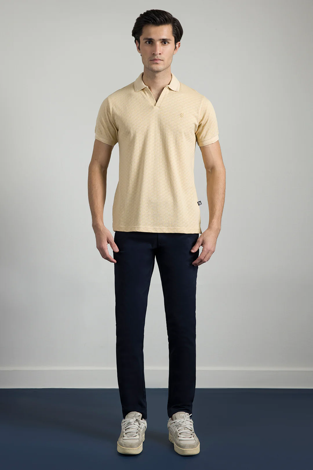 Textured Johnny Collar Polo - 5005 - Image 11