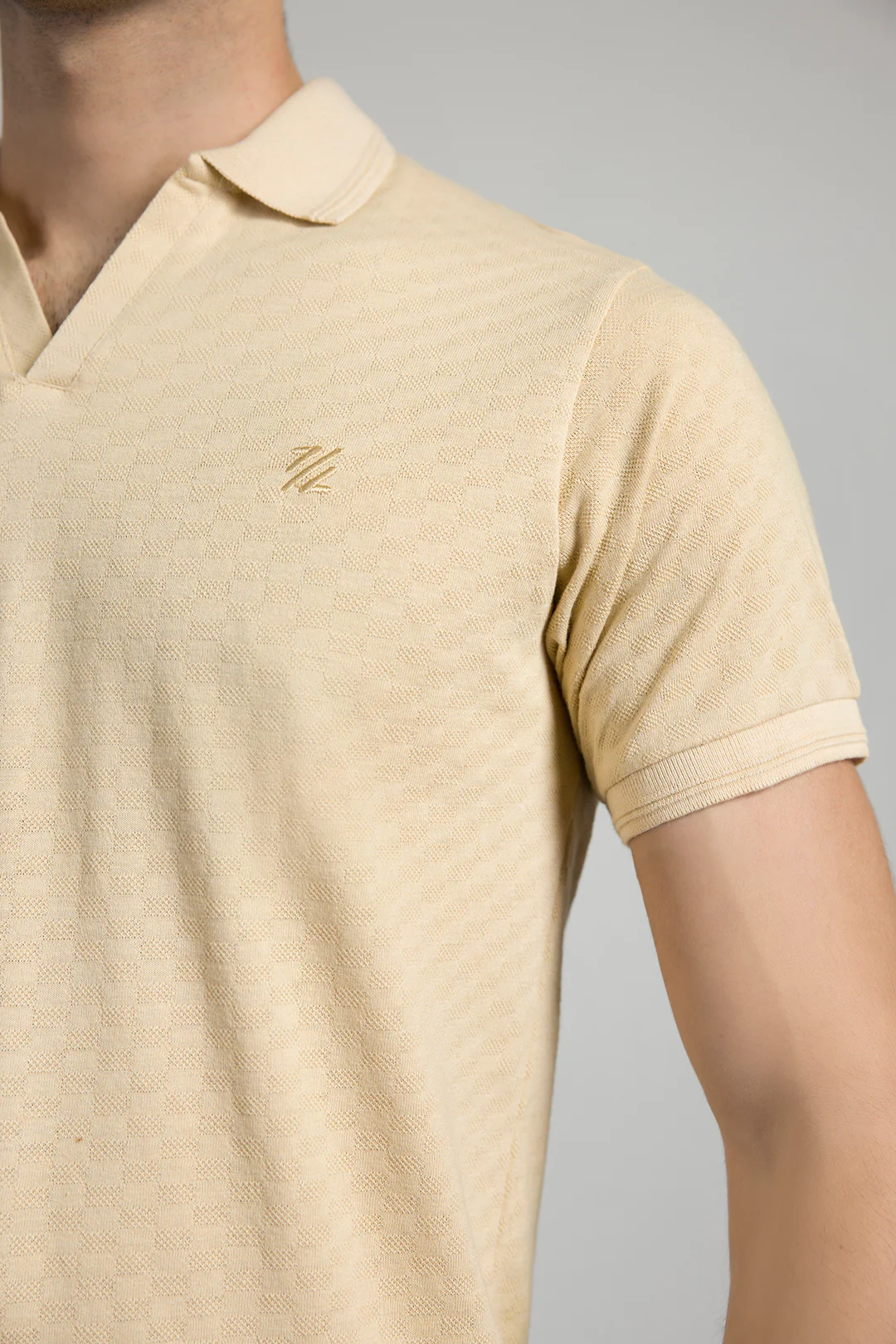 Textured Johnny Collar Polo - 5005 - Image 12