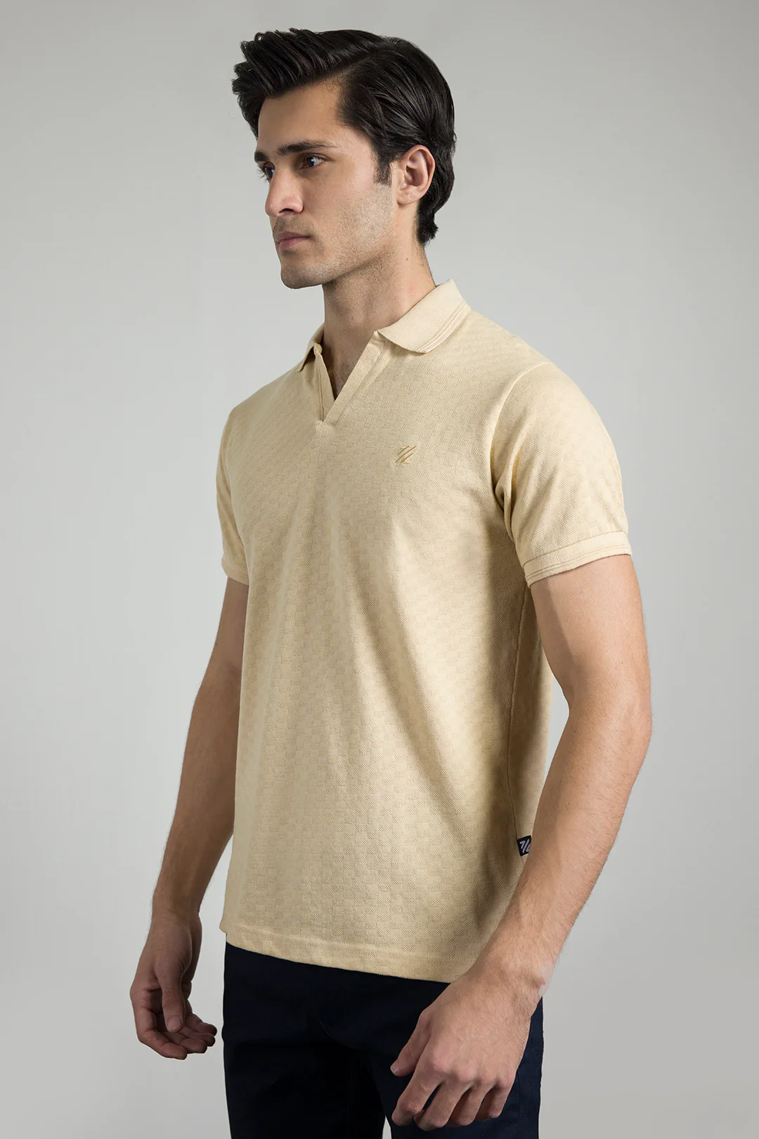 Textured Johnny Collar Polo - 5005 - Image 13