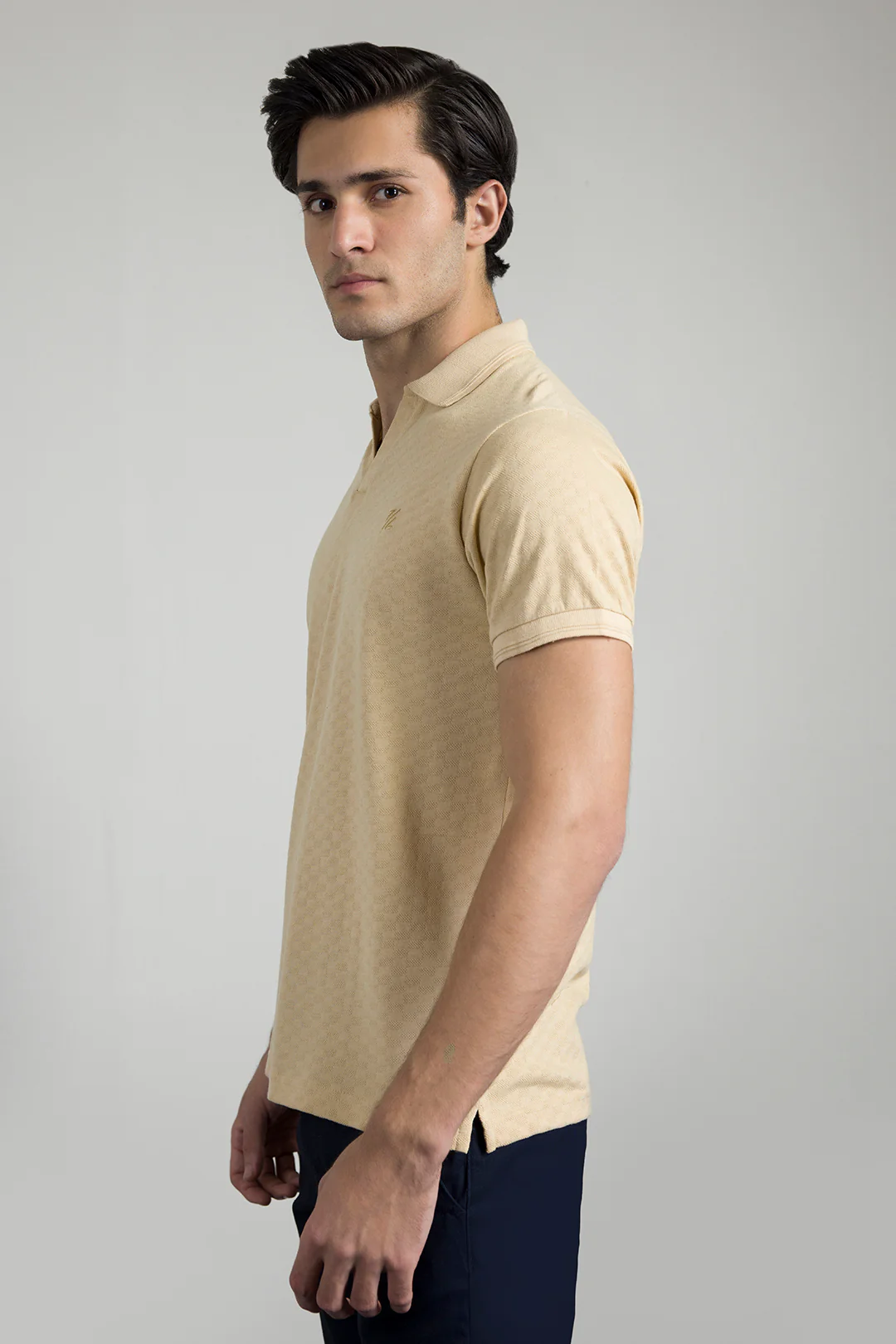Textured Johnny Collar Polo - 5005 - Image 16